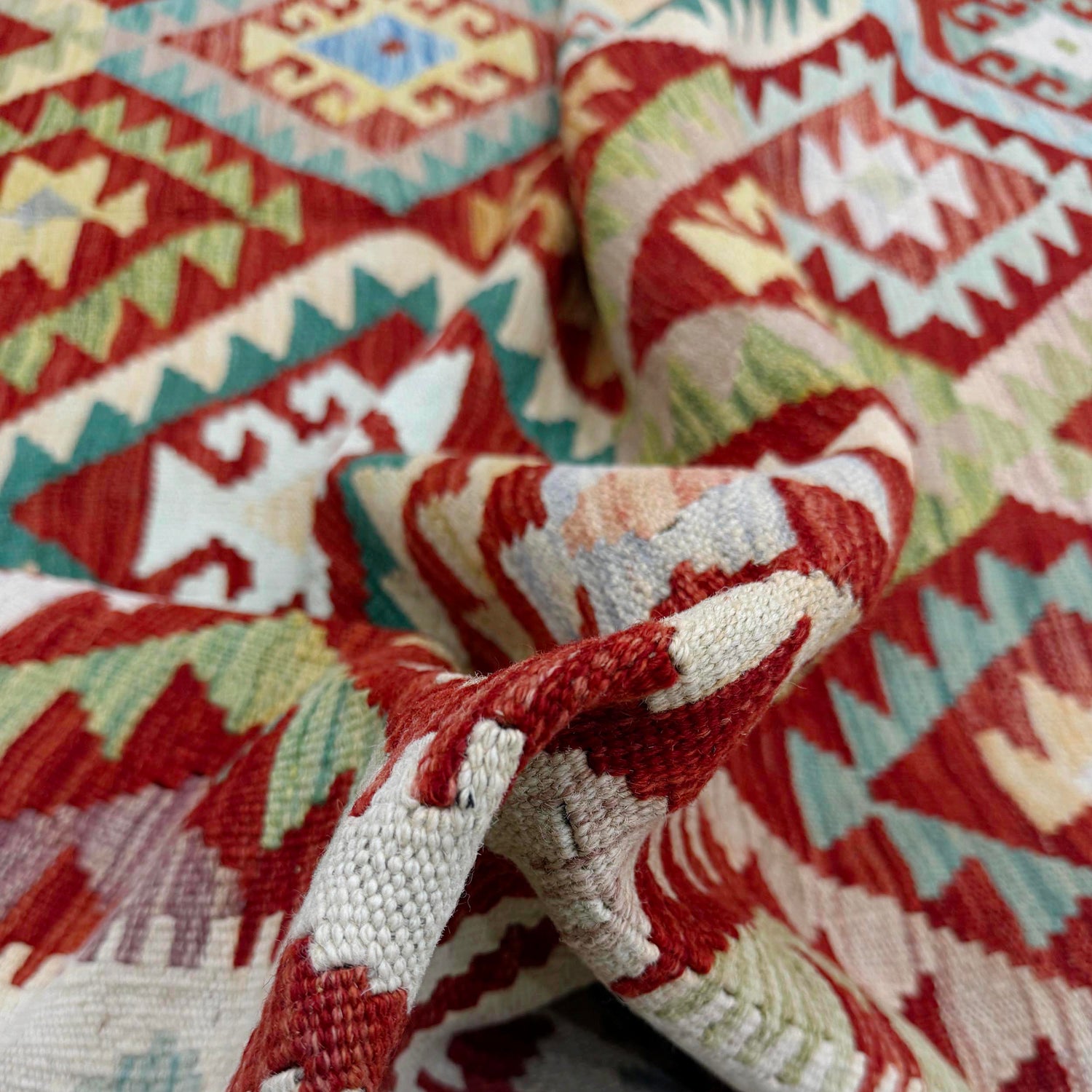 Handmade Multi Kilim Geometric 7x10 ft