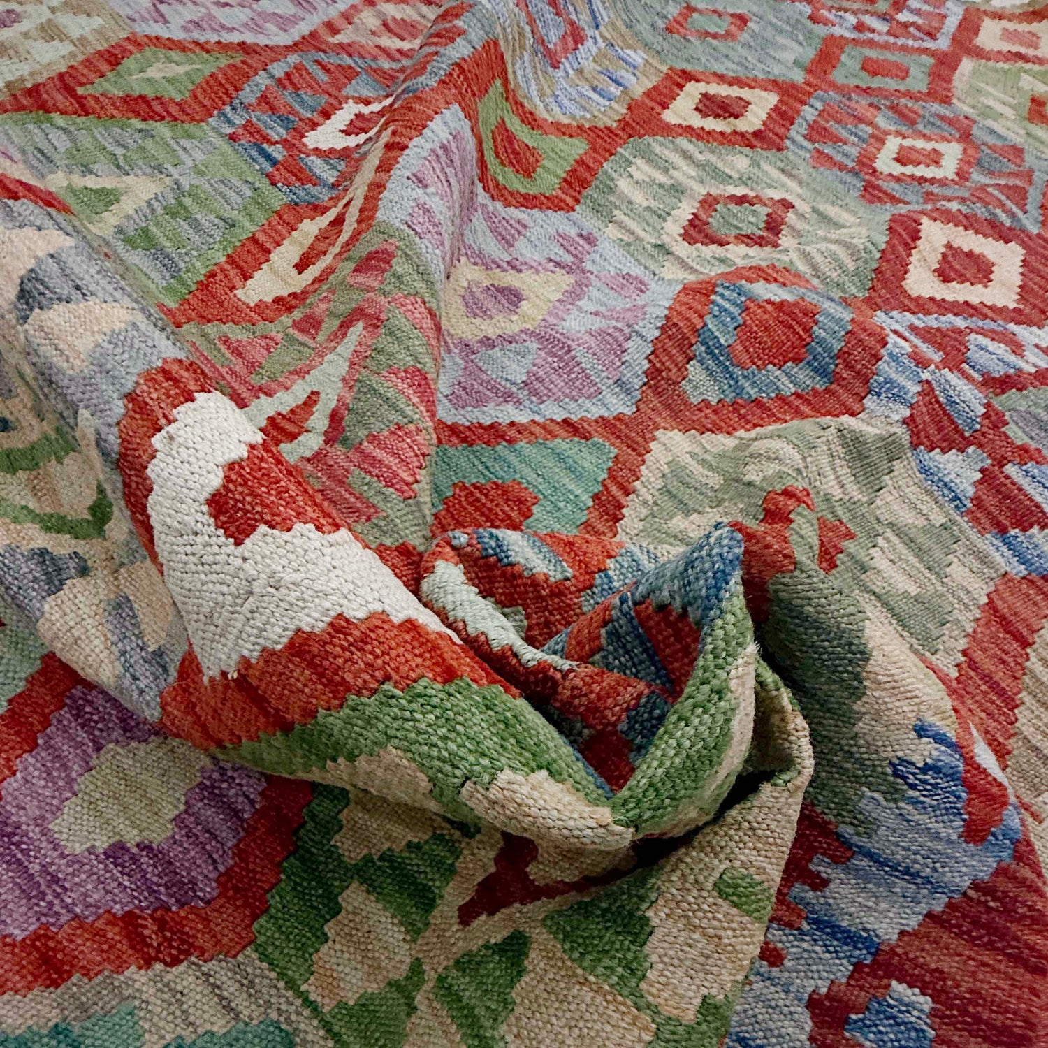 Handmade Multi Kilim Geometric 7x10 ft