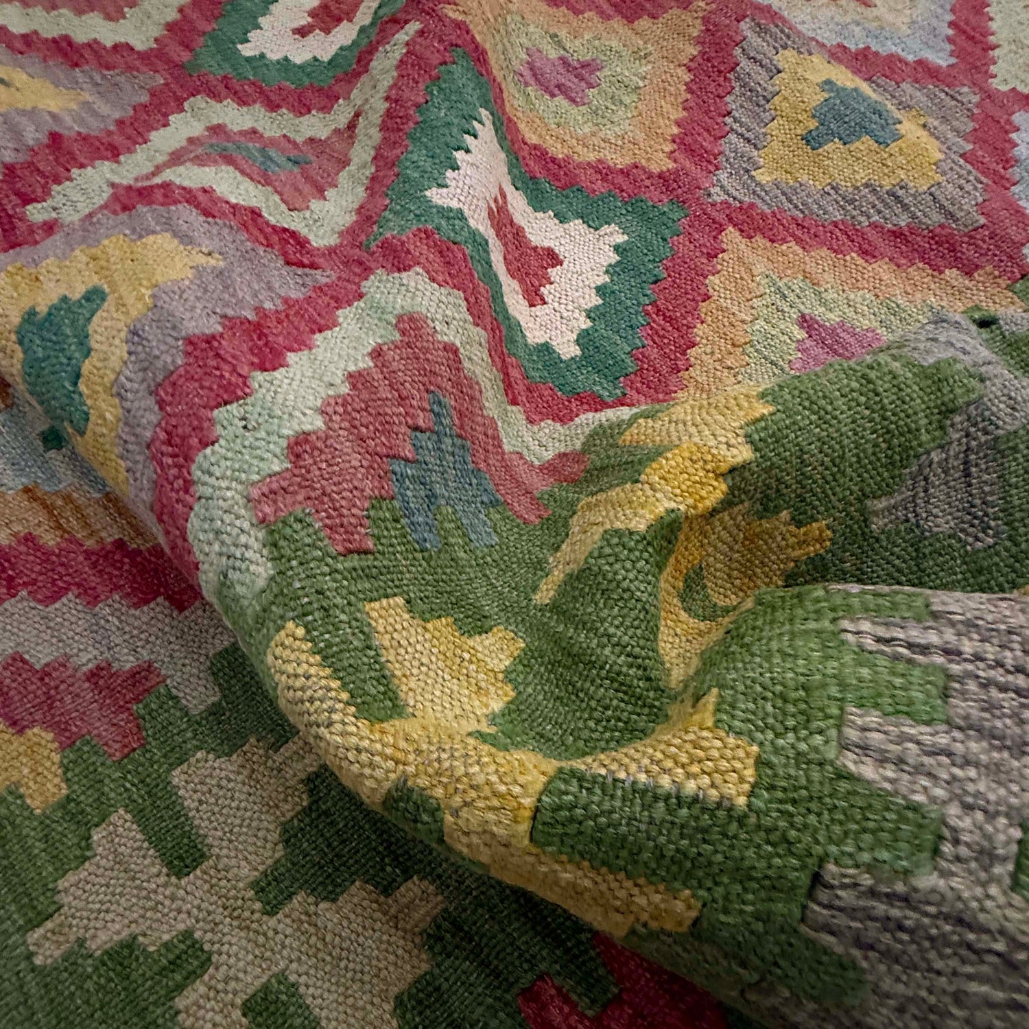 Handmade Multi Kilim Geometric 7x10 ft