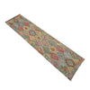 Handmade Multi Kilim Geometric 13' Runner
