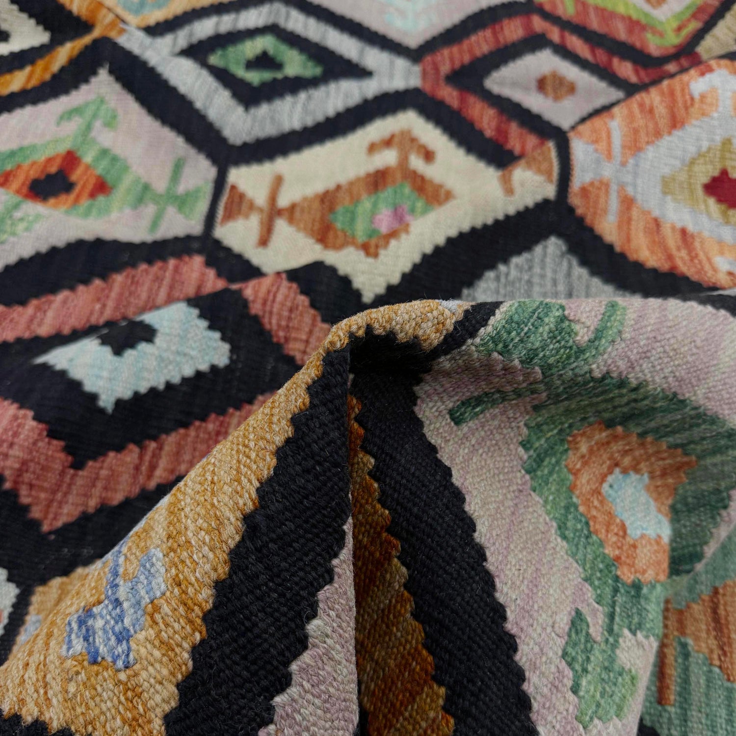 Handmade Multi Kilim Geometric 7x10 ft