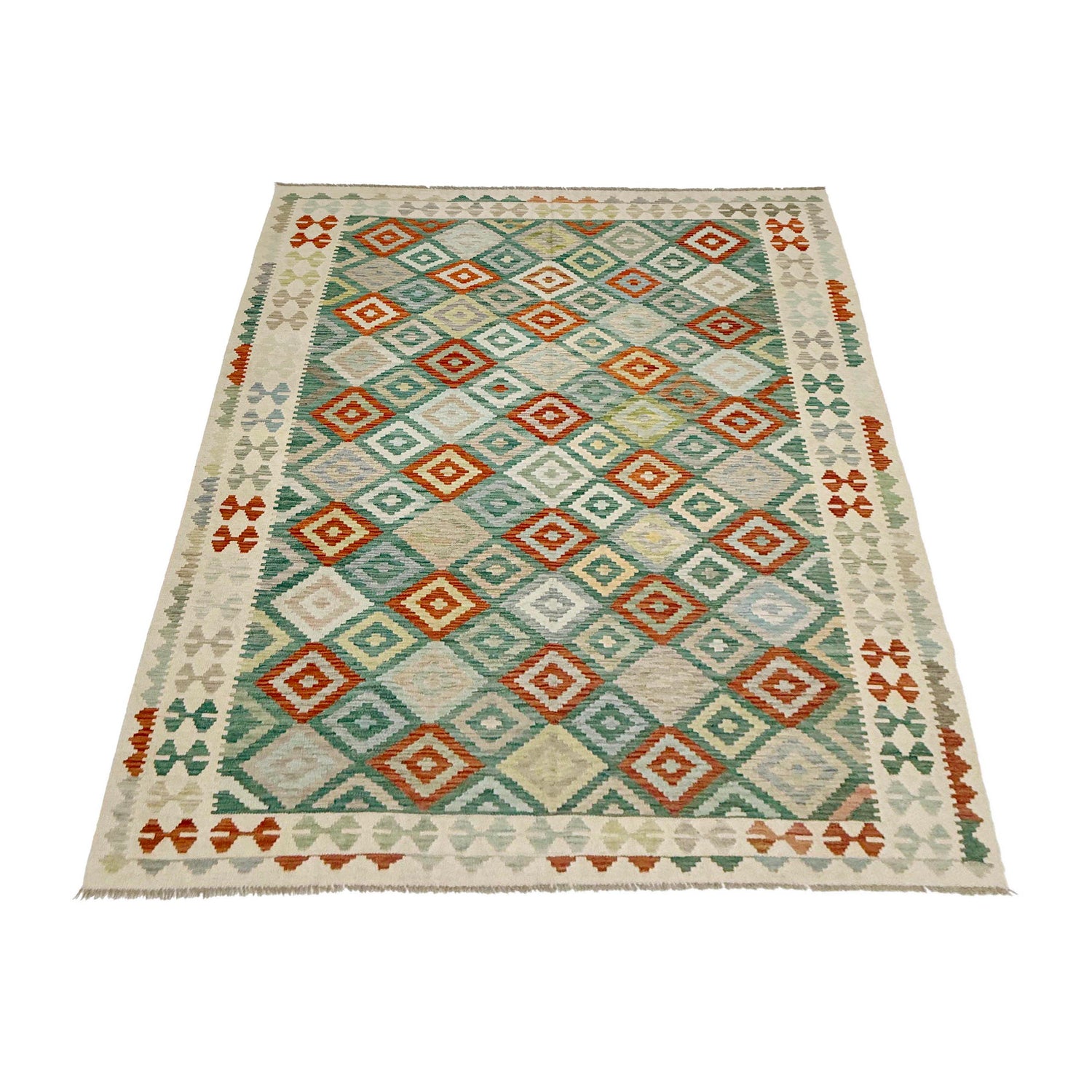 Handmade Multi Kilim Geometric 7x10 ft