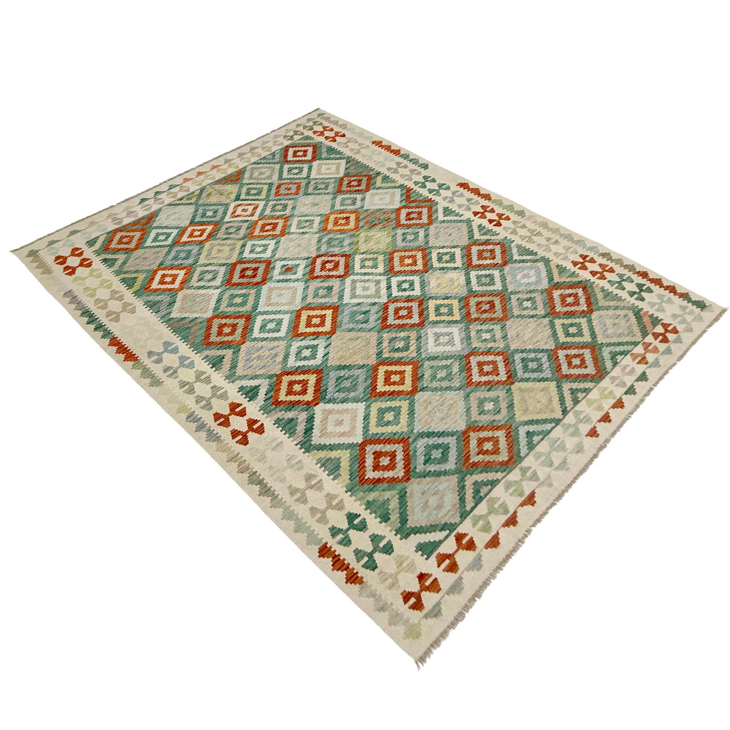Handmade Multi Kilim Geometric 7x10 ft