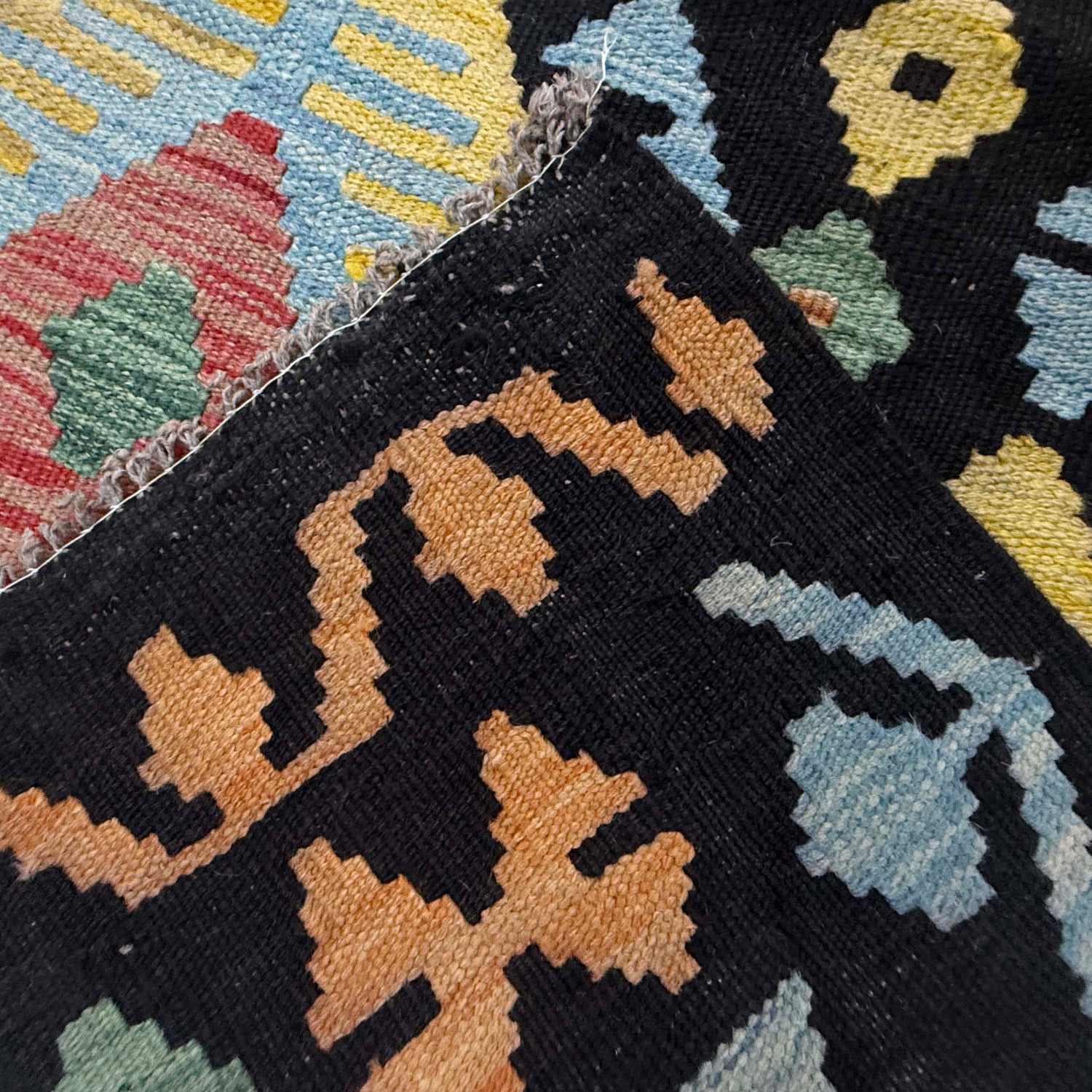 Handmade Multi Kilim Geometric 7x10 ft