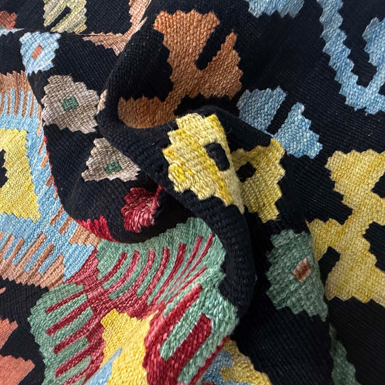 Handmade Multi Kilim Geometric 7x10 ft