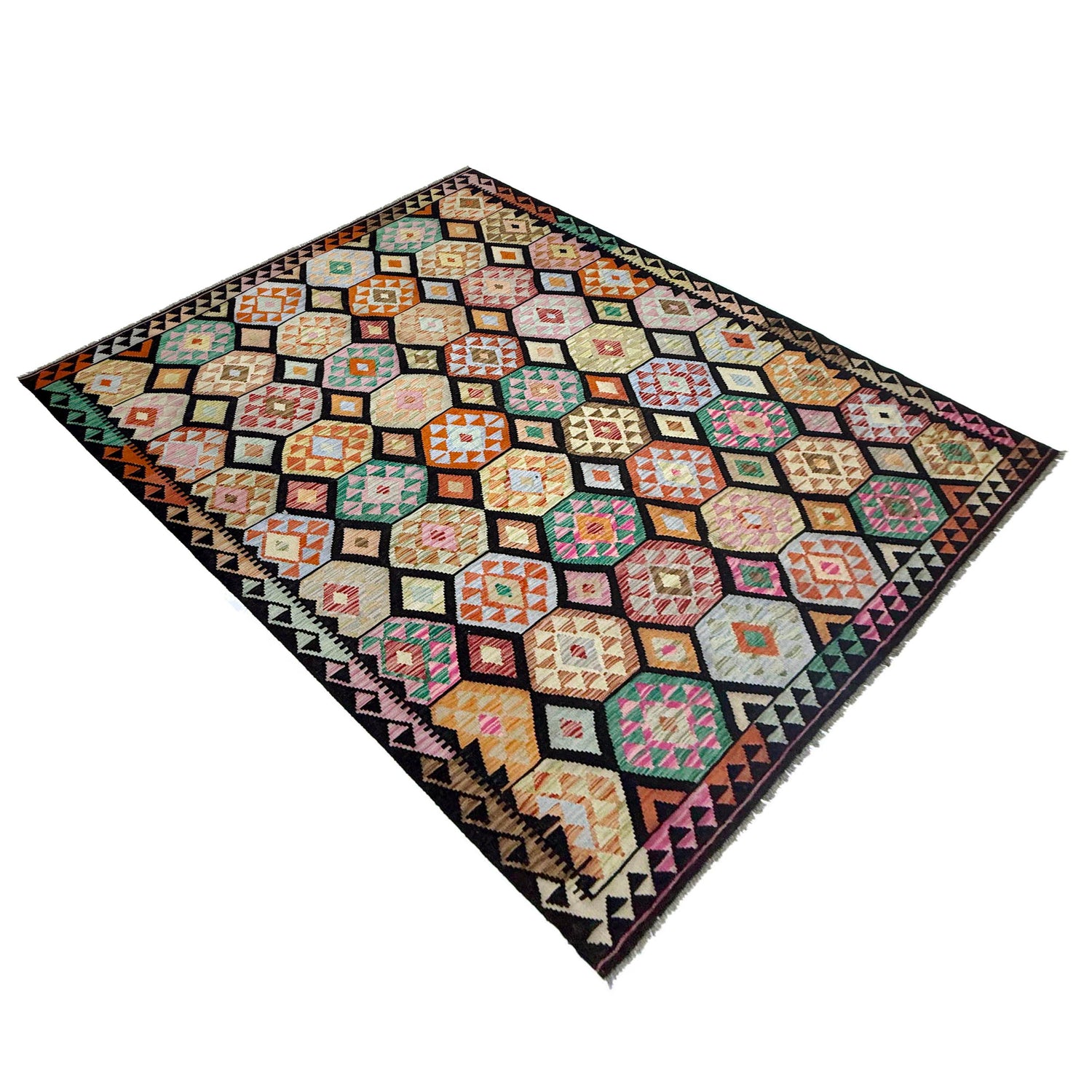 Handmade Multi Kilim Geometric 7x10 ft