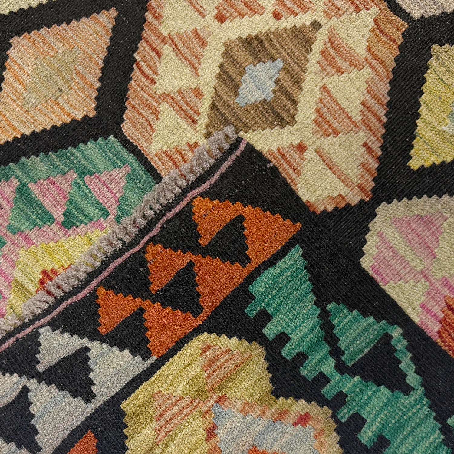Handmade Multi Kilim Geometric 7x10 ft