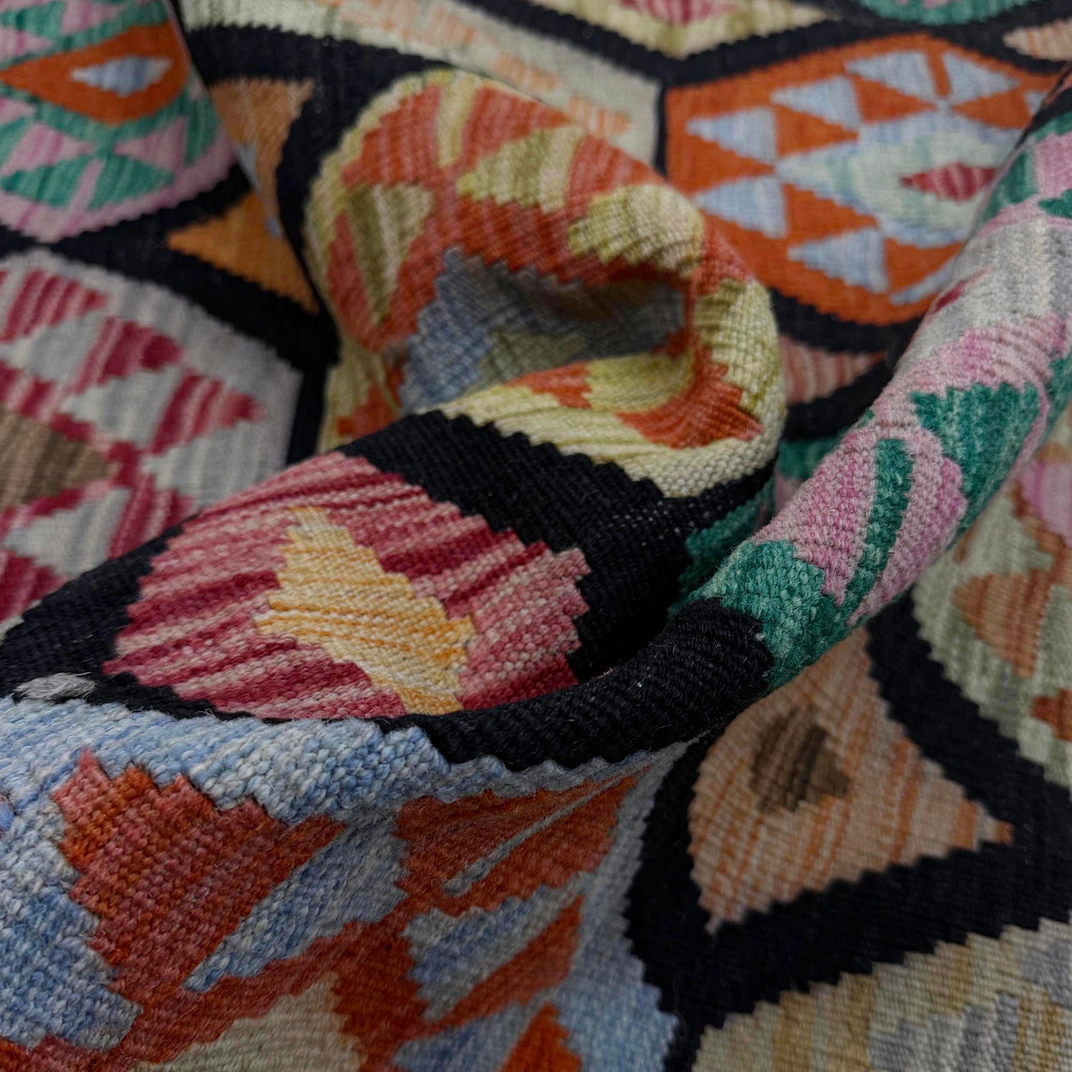Handmade Multi Kilim Geometric 7x10 ft