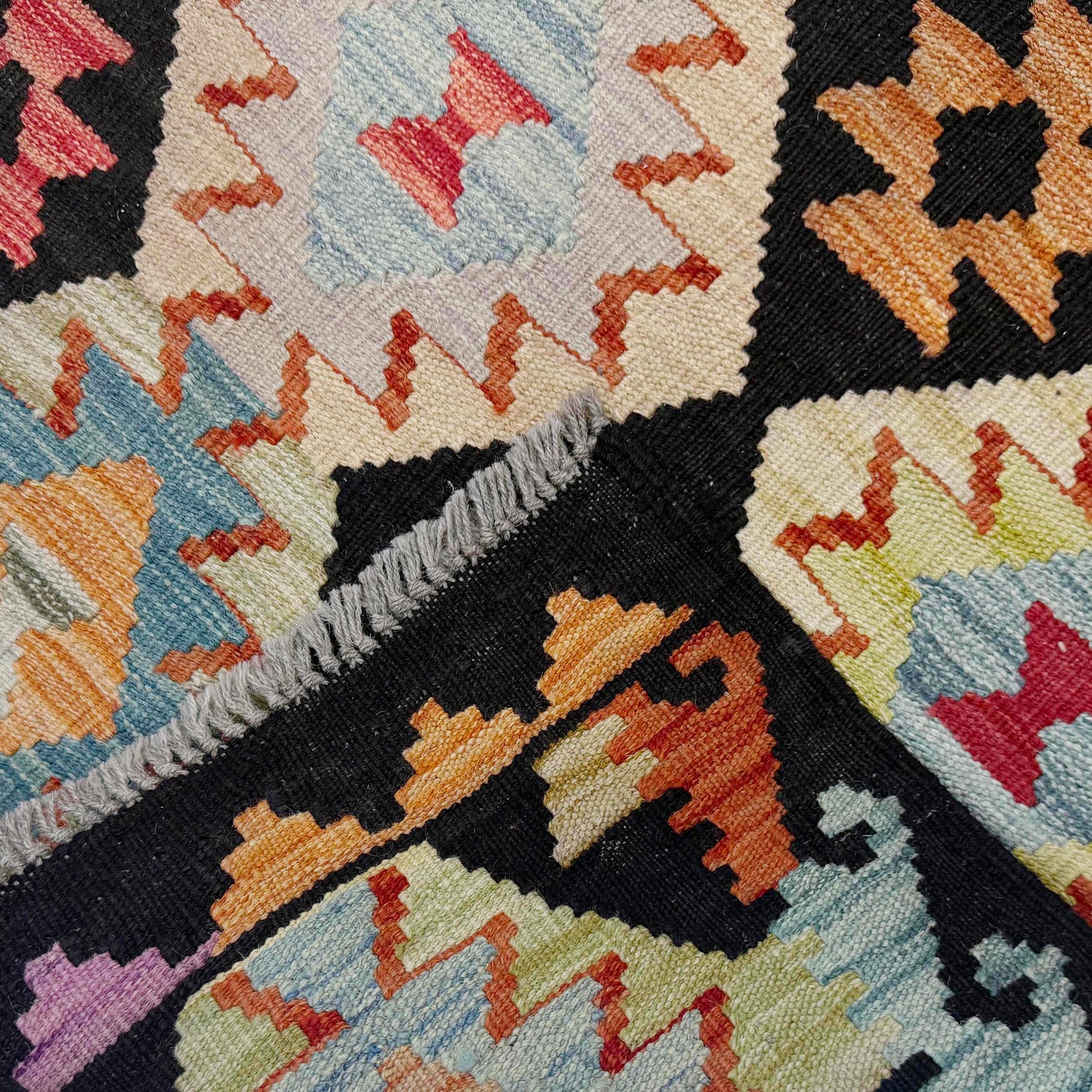 Handmade Multi Kilim Geometric 7x10 ft