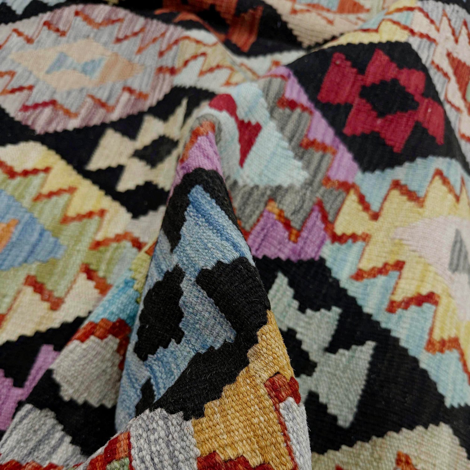 Handmade Multi Kilim Geometric 7x10 ft
