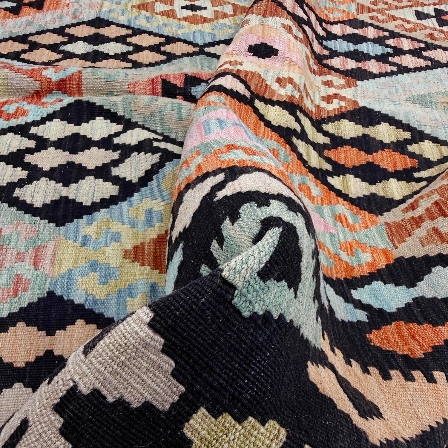 Handmade Multi Kilim Geometric 7x10 ft