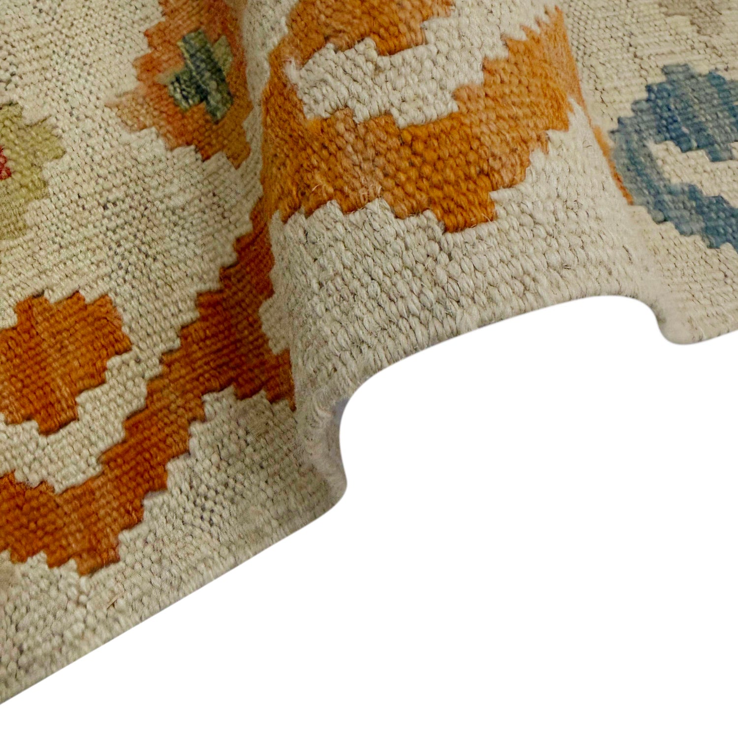Handmade Multi Kilim Geometric 10' Runner