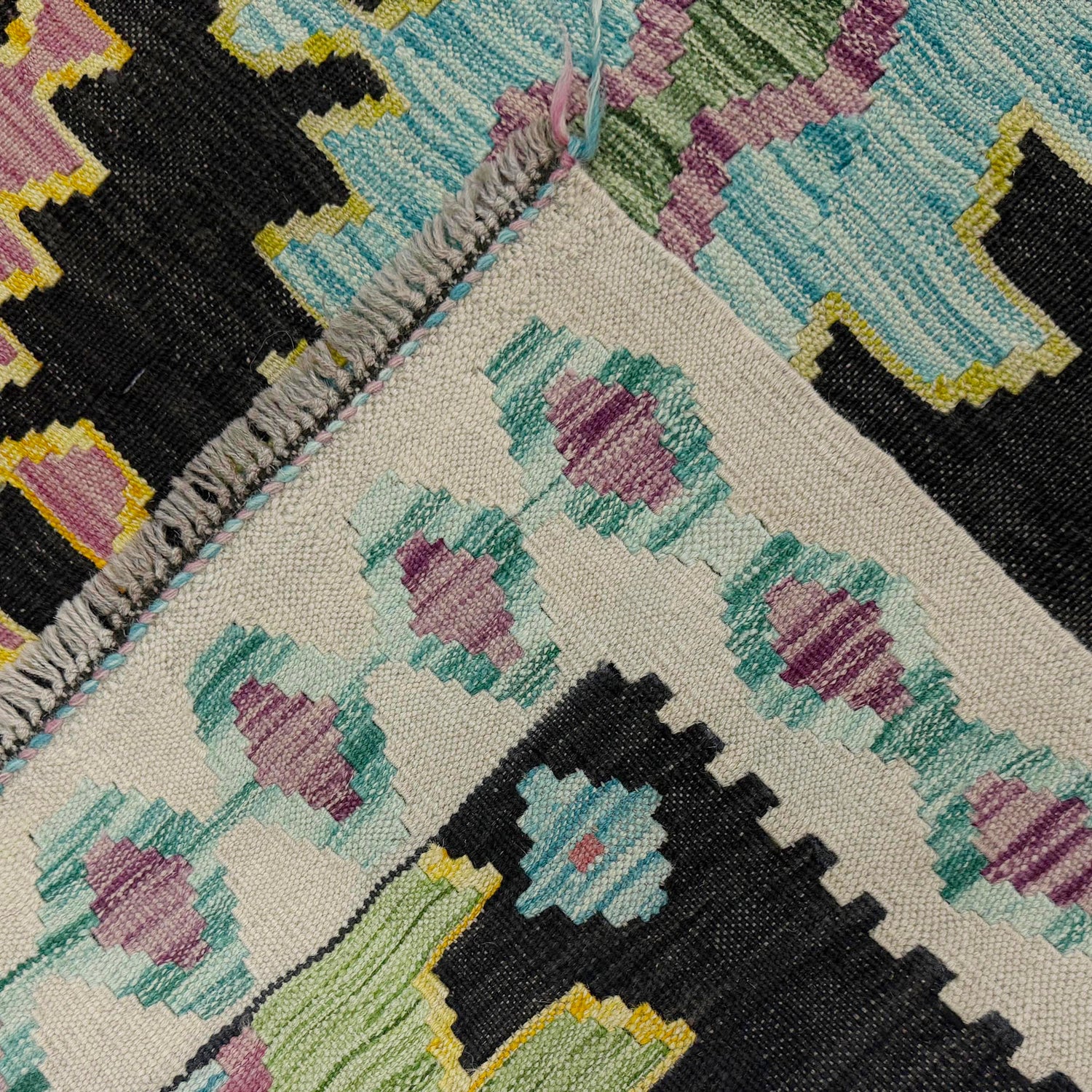 Handmade Multi Kilim Geometric 7x10 ft