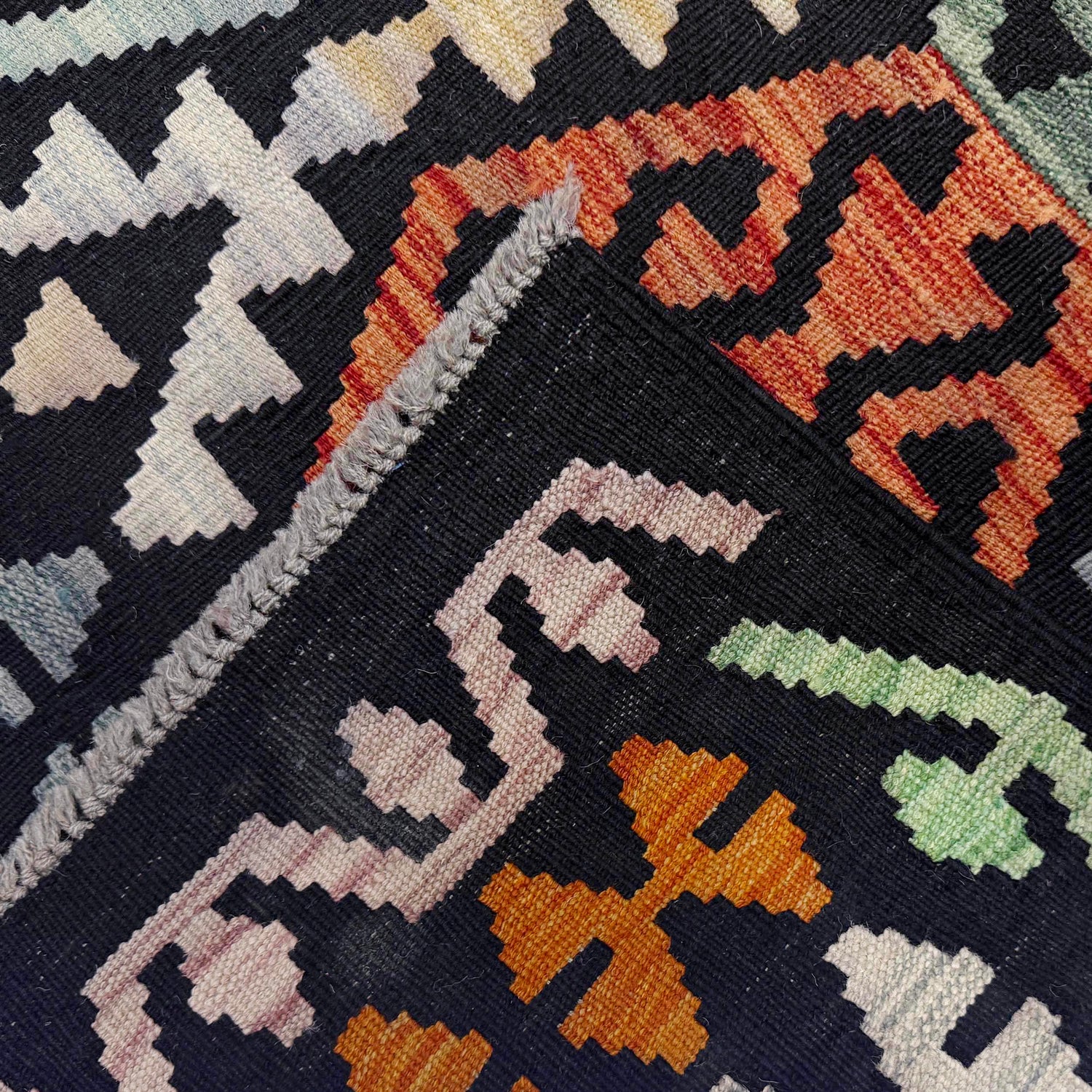 Handmade Multi Kilim Geometric 7x10 ft