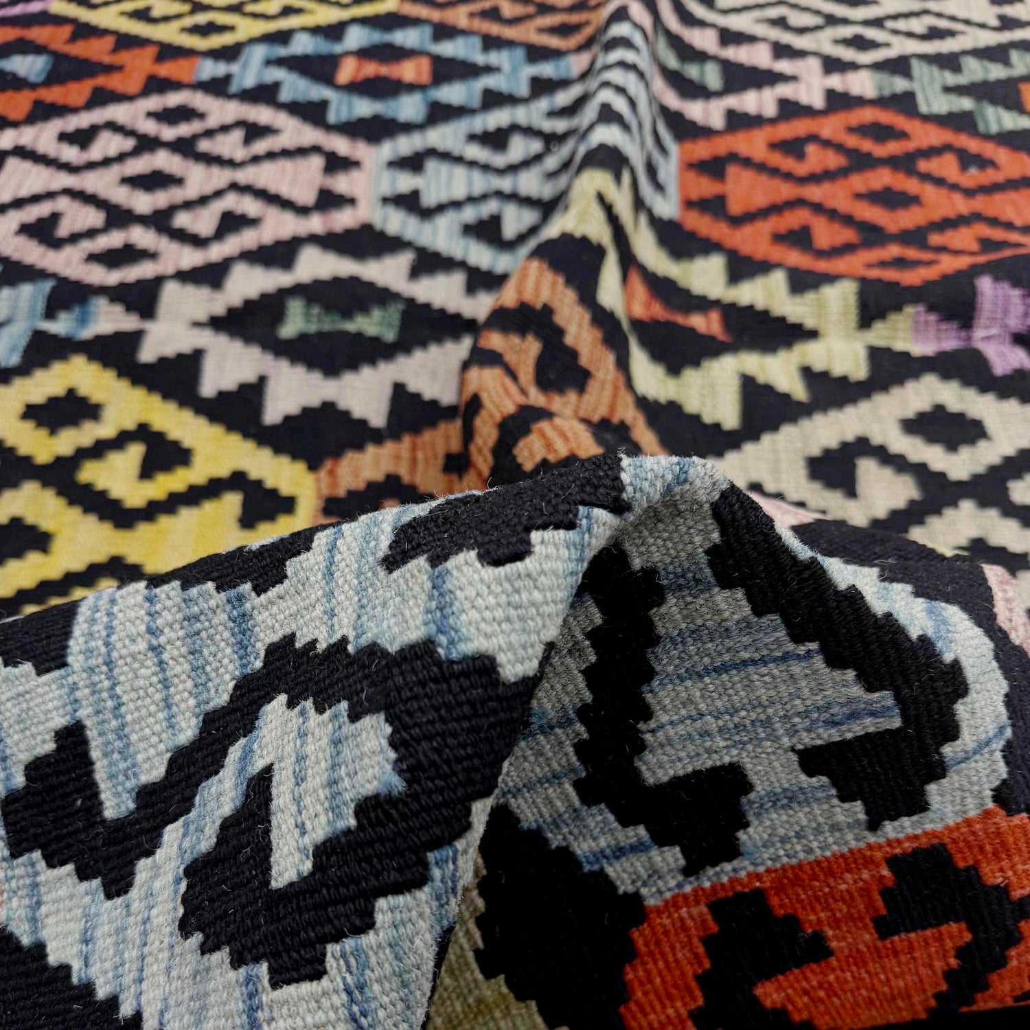Handmade Multi Kilim Geometric 7x10 ft