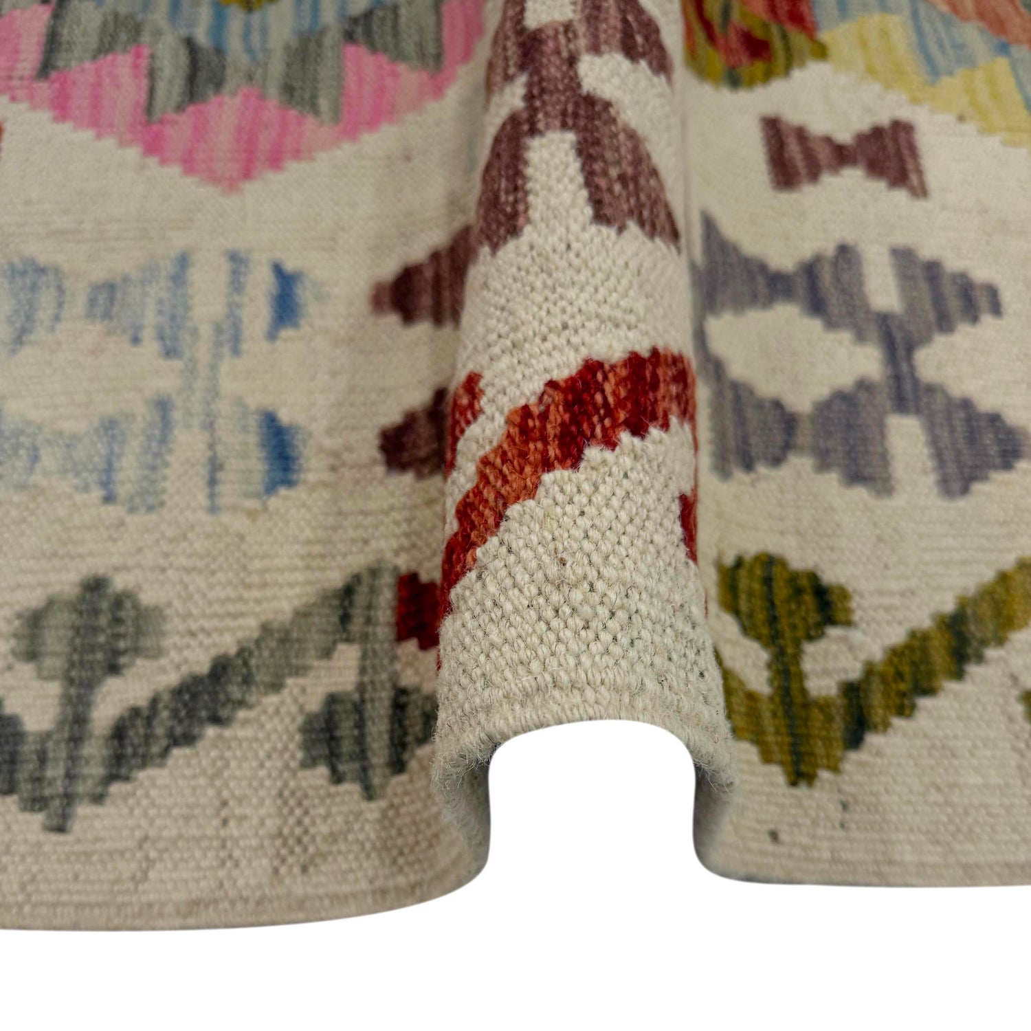 Handmade Multi Kilim Geometric 10' Runner