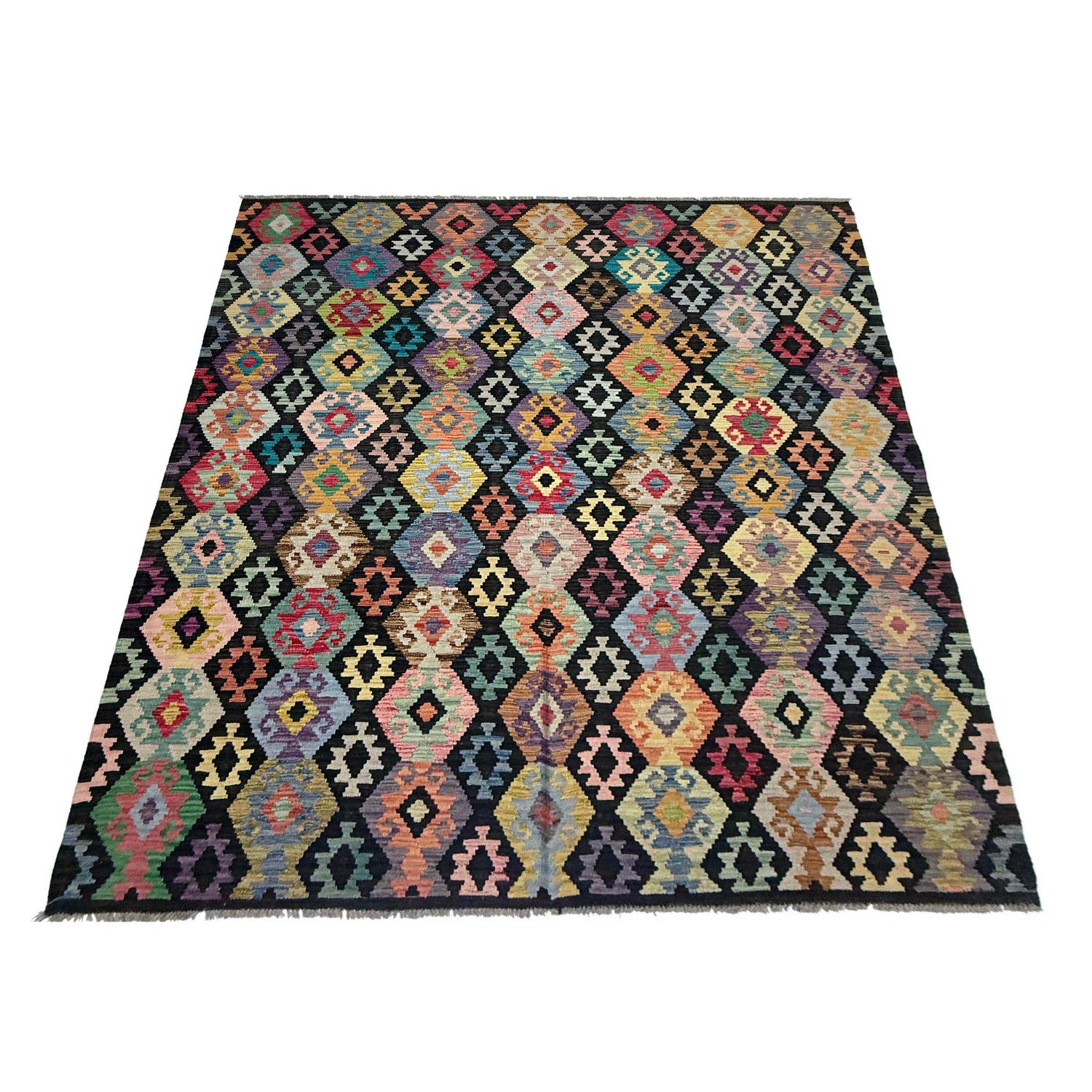 Handmade Multi Kilim Geometric 7x10 ft