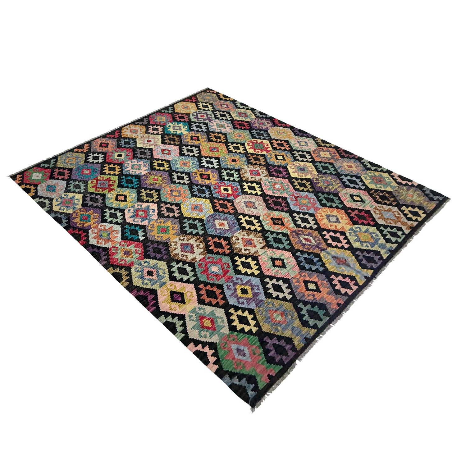 Handmade Multi Kilim Geometric 7x10 ft