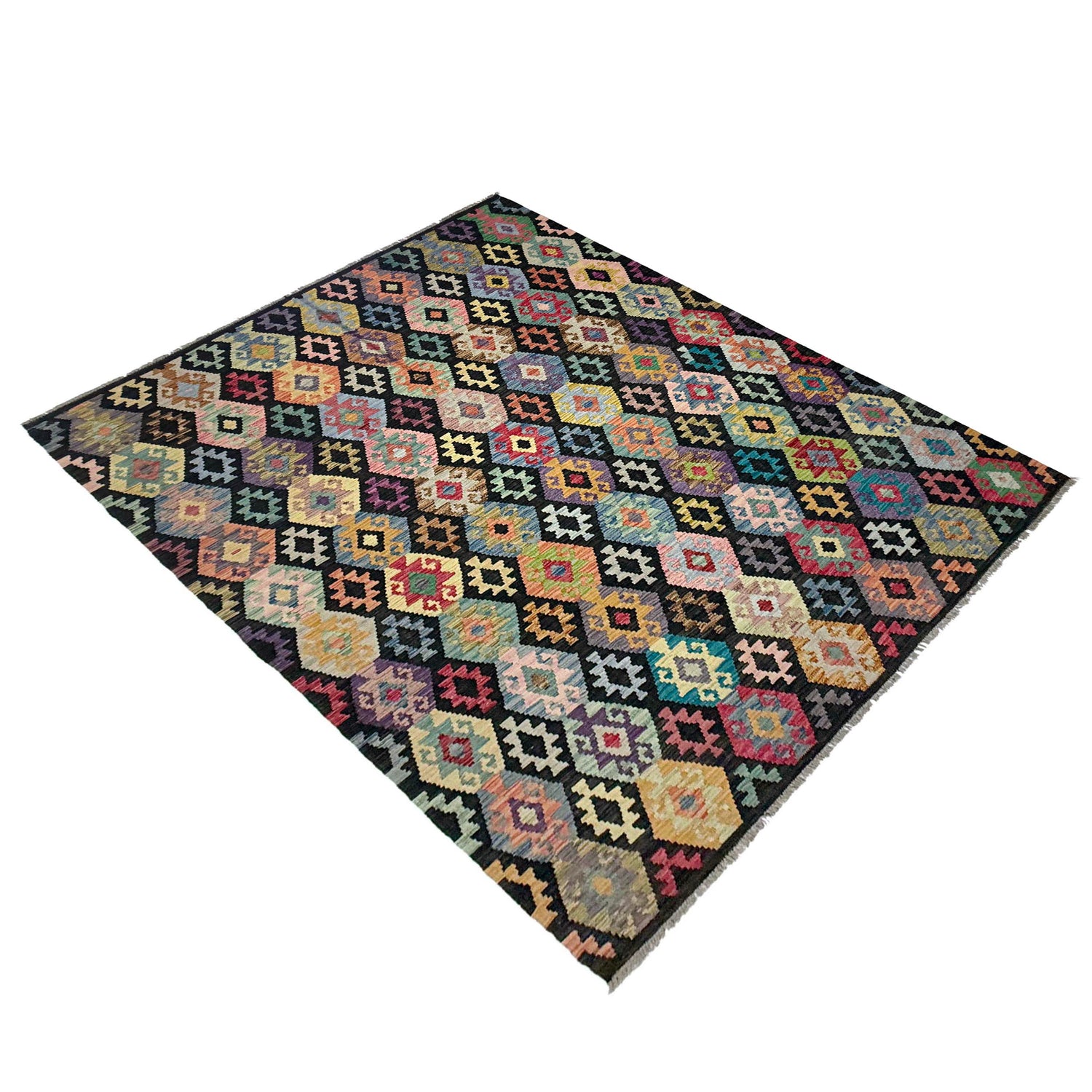 Handmade Multi Kilim Geometric 7x10 ft