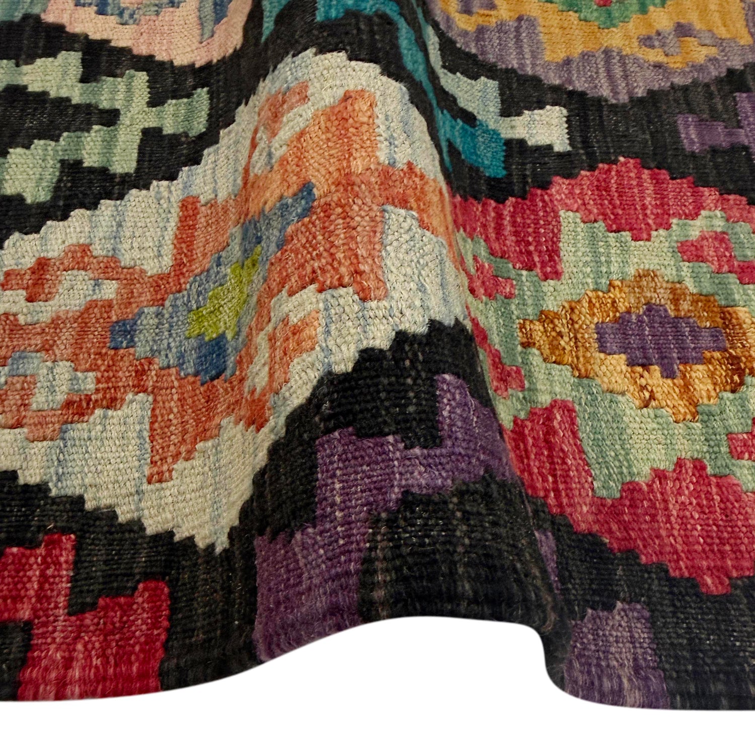 Handmade Multi Kilim Geometric 7x10 ft