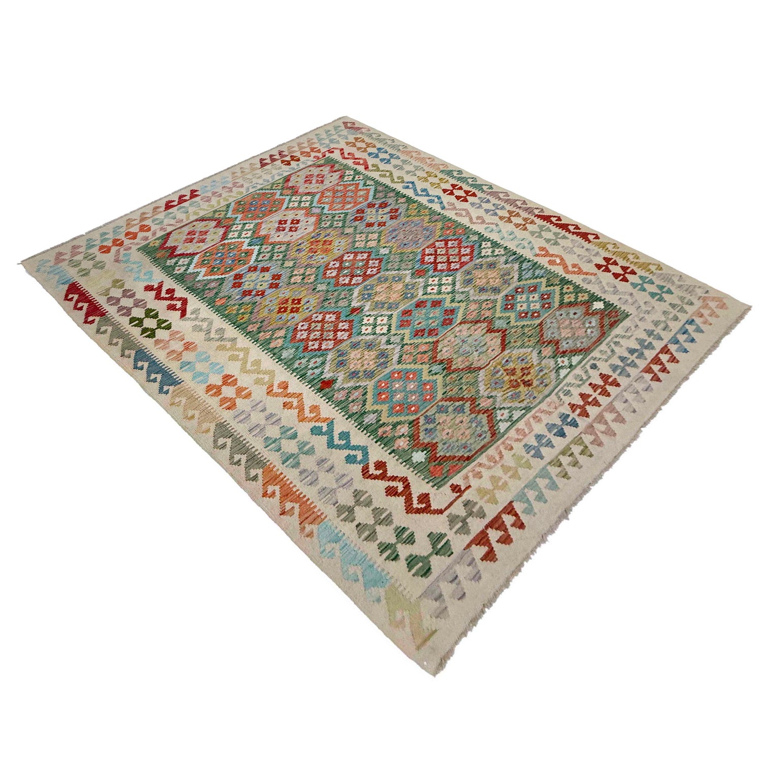 Handmade Multi Kilim Geometric 7x10 ft