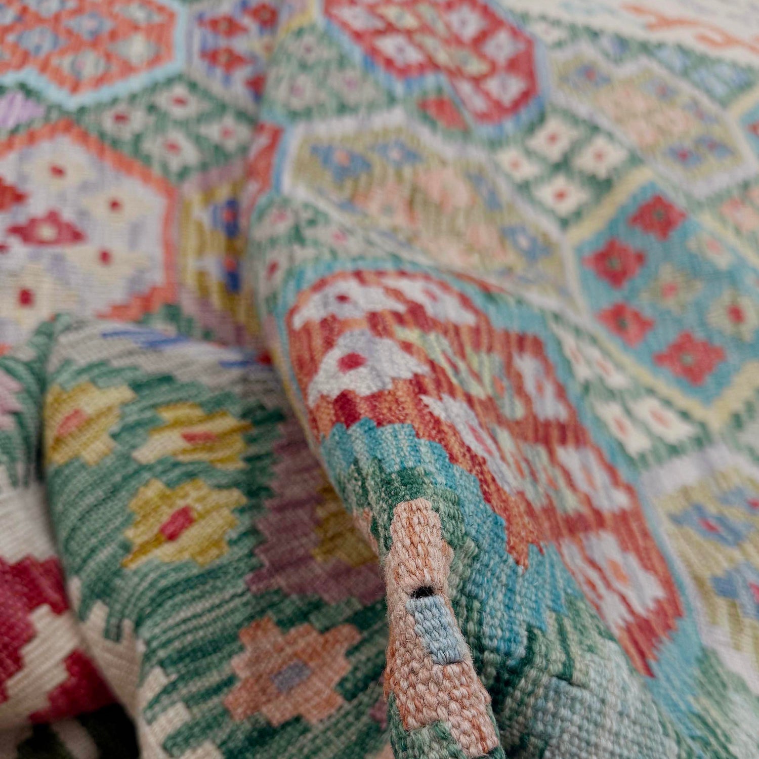 Handmade Multi Kilim Geometric 7x10 ft