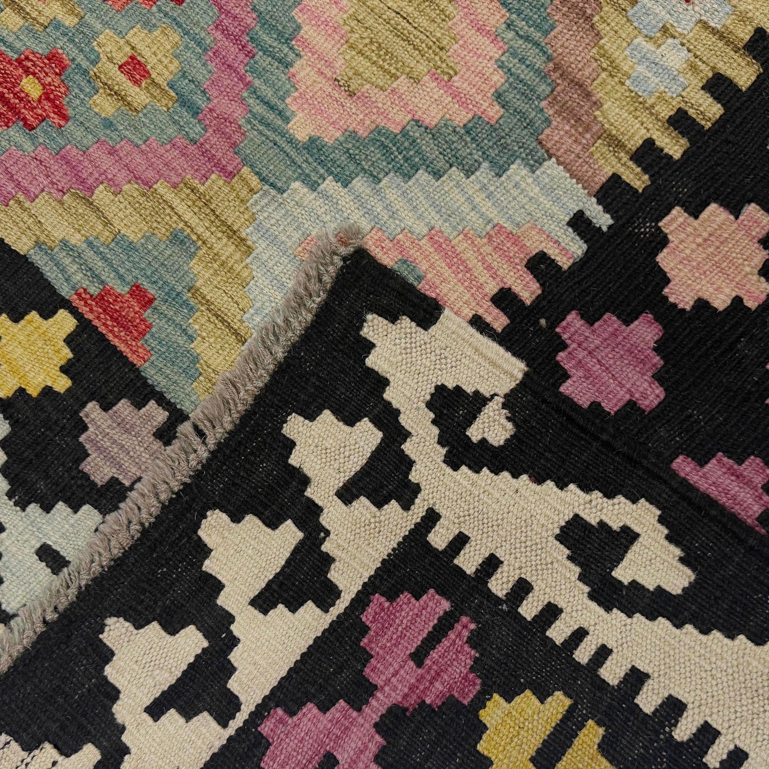 Handmade Multi Kilim Geometric 7x10 ft