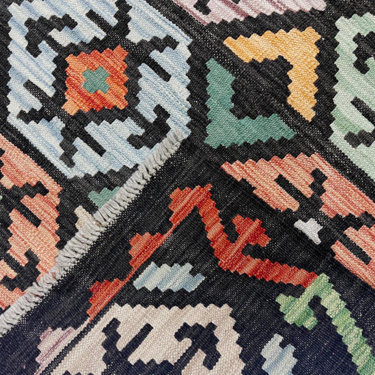 Handmade Multi Kilim Geometric 7x10 ft