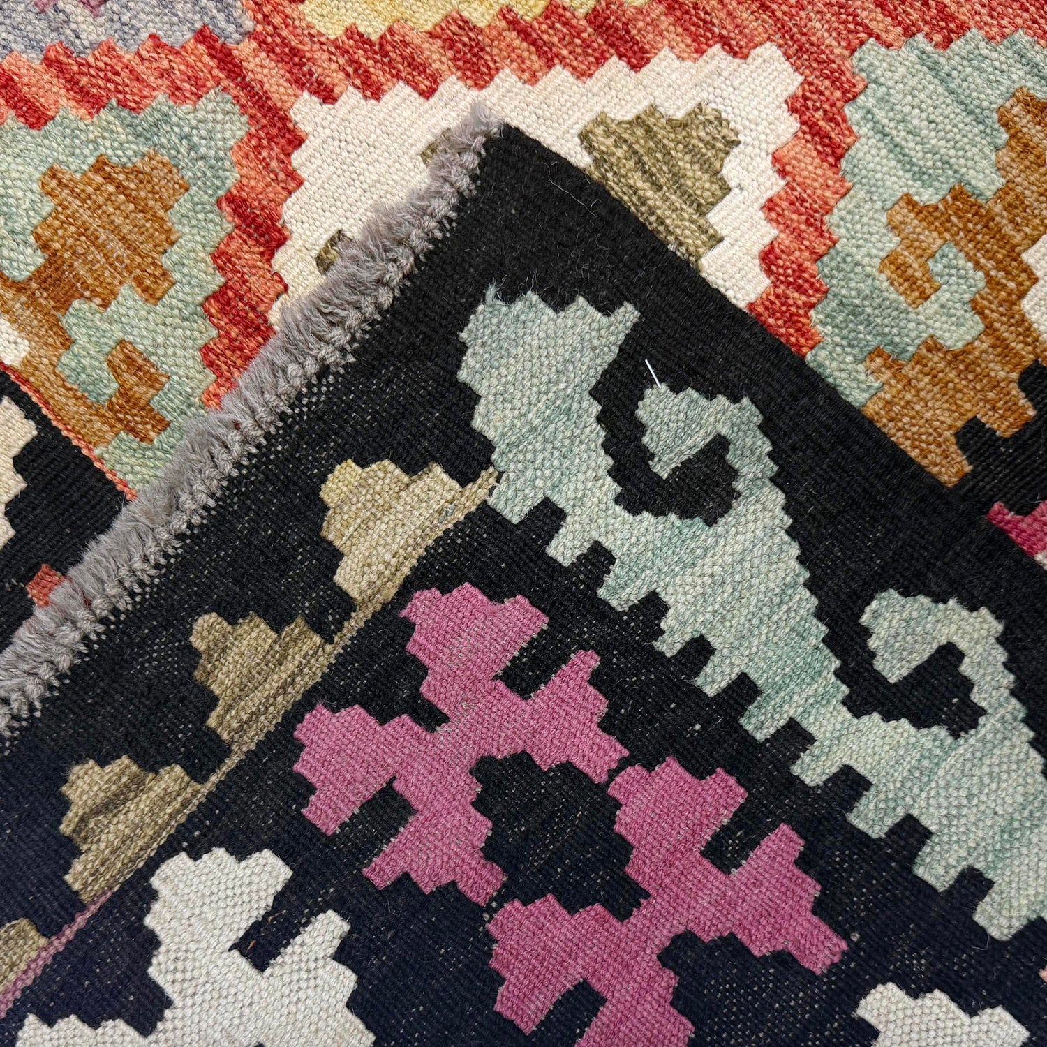 Handmade Multi Kilim Geometric 7x10 ft