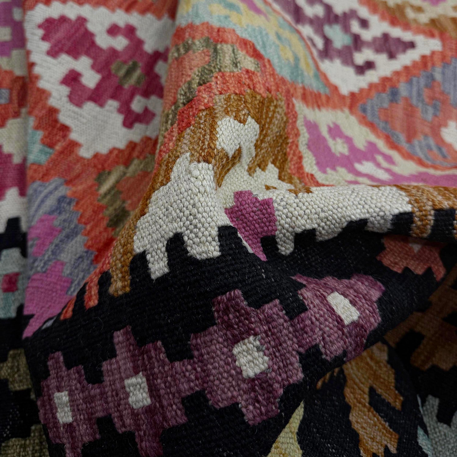 Handmade Multi Kilim Geometric 7x10 ft