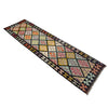 Handmade Multi Kilim Geometric 10' Runner