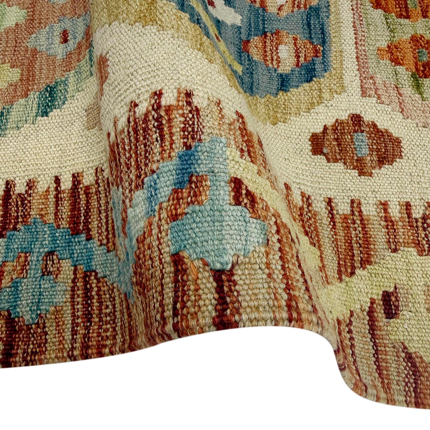 Handmade Multi Kilim Geometric 6' Runner