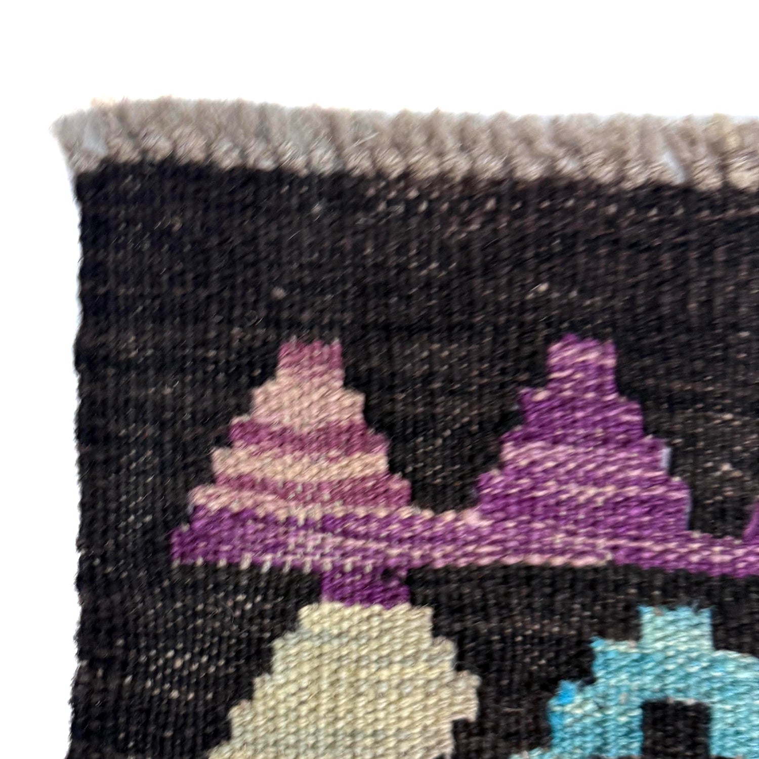 Handmade Multi Kilim Geometric 10' Runner