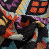 Handmade Multi Kilim Geometric 10' Runner