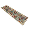 Handmade Multi Kilim Geometric 10' Runner