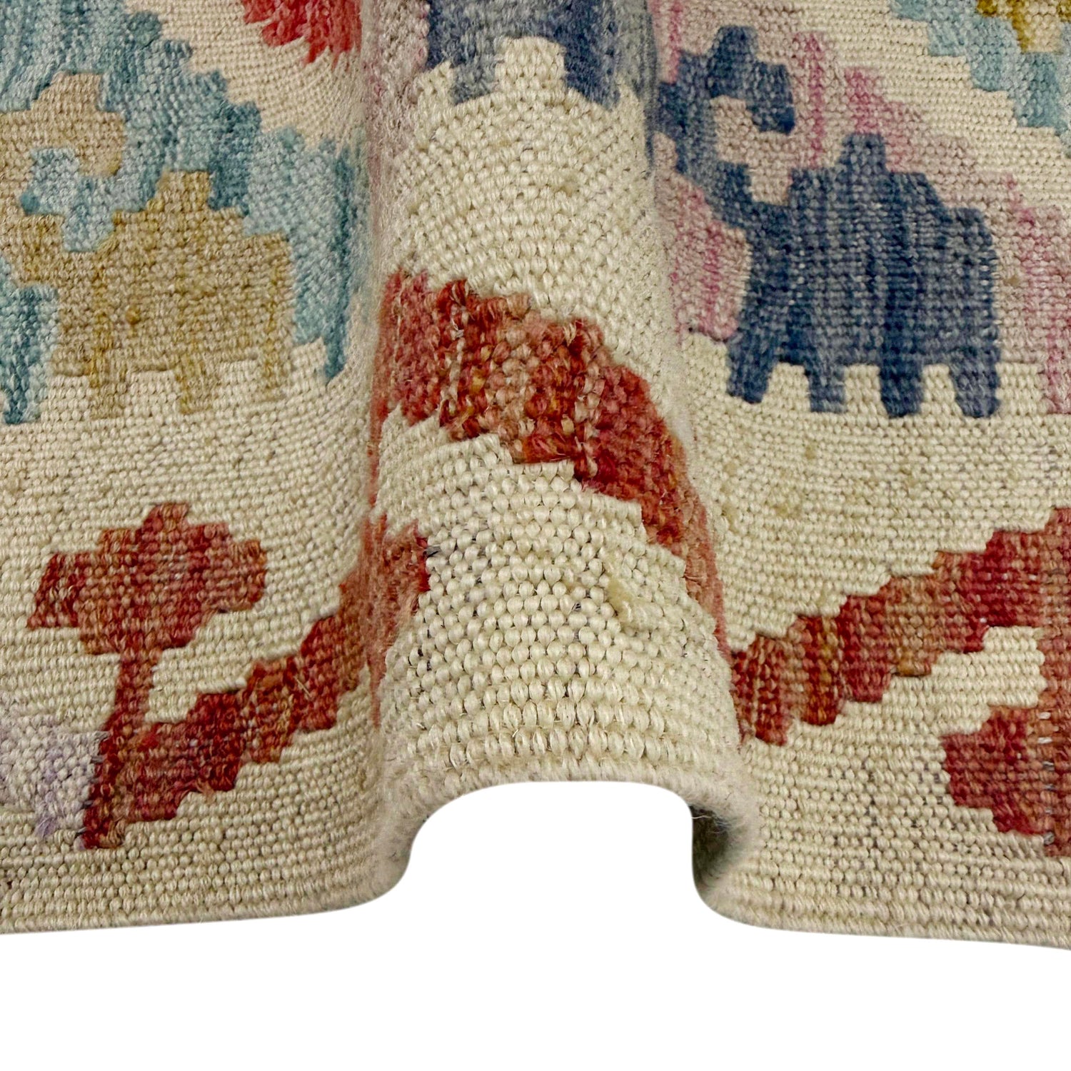 Handmade Multi Kilim Geometric 6' Runner