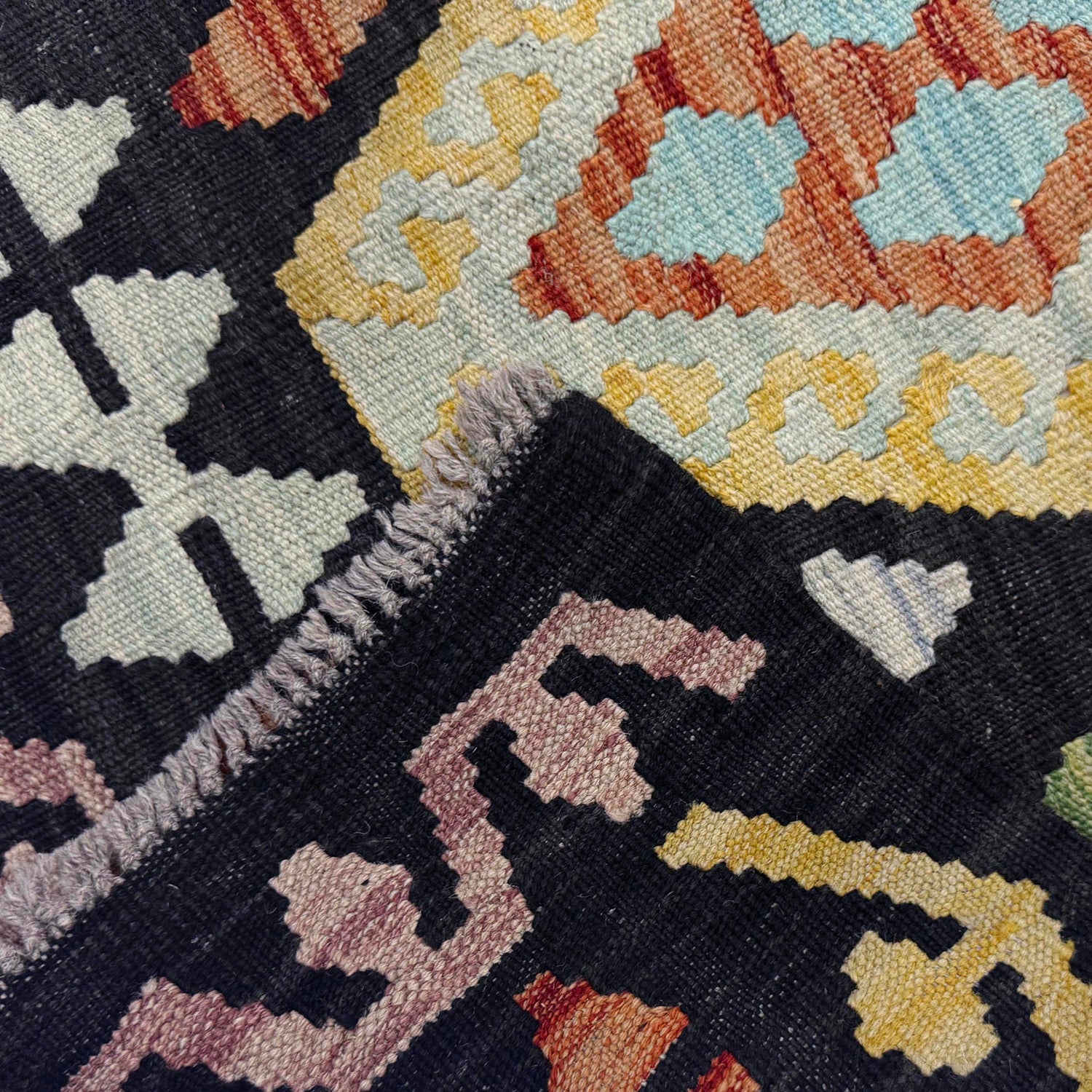 Handmade Multi Kilim Geometric 7x10 ft
