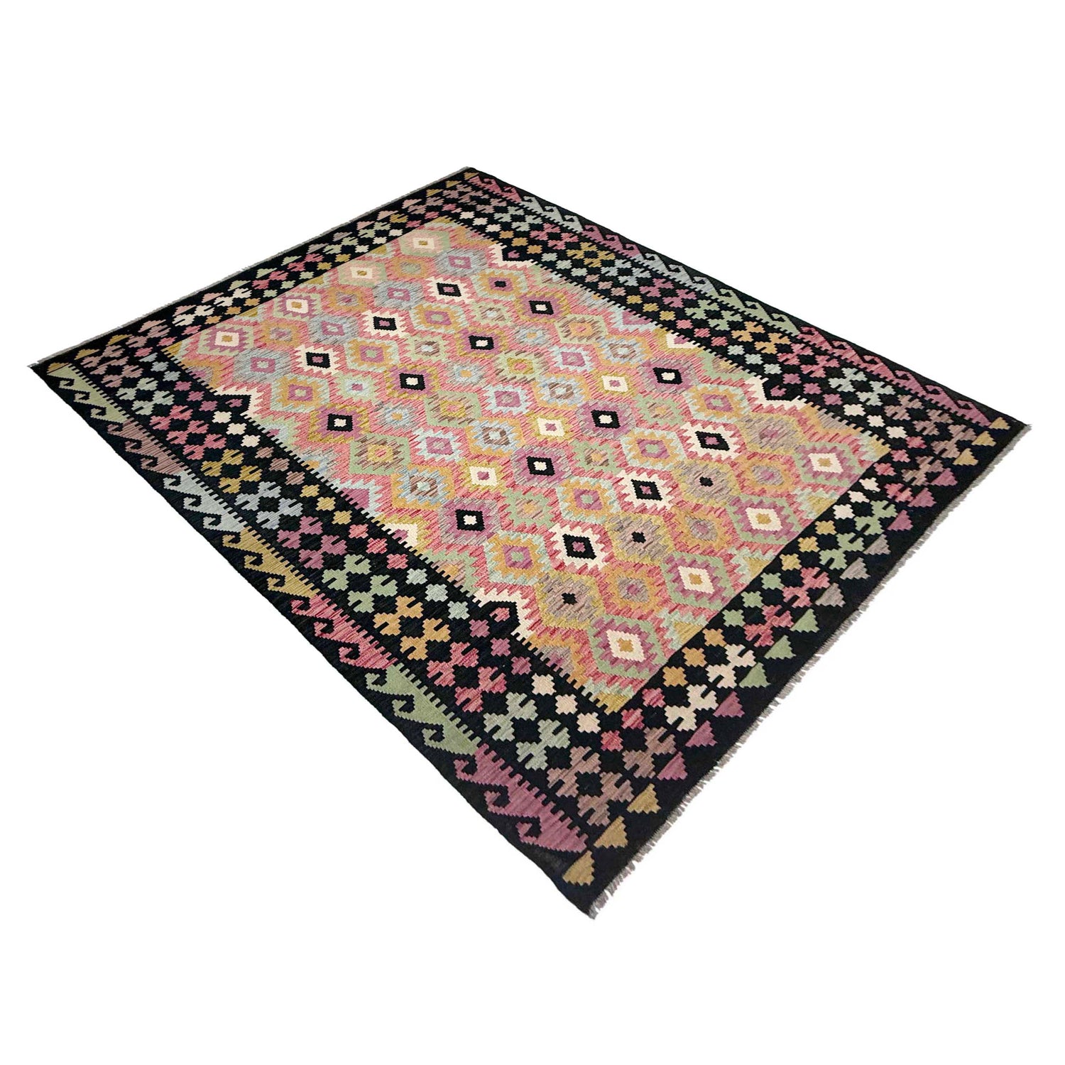 Handmade Multi Kilim Geometric 7x10 ft