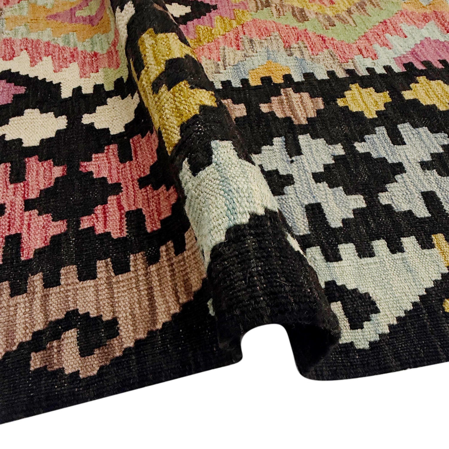 Handmade Multi Kilim Geometric 7x10 ft