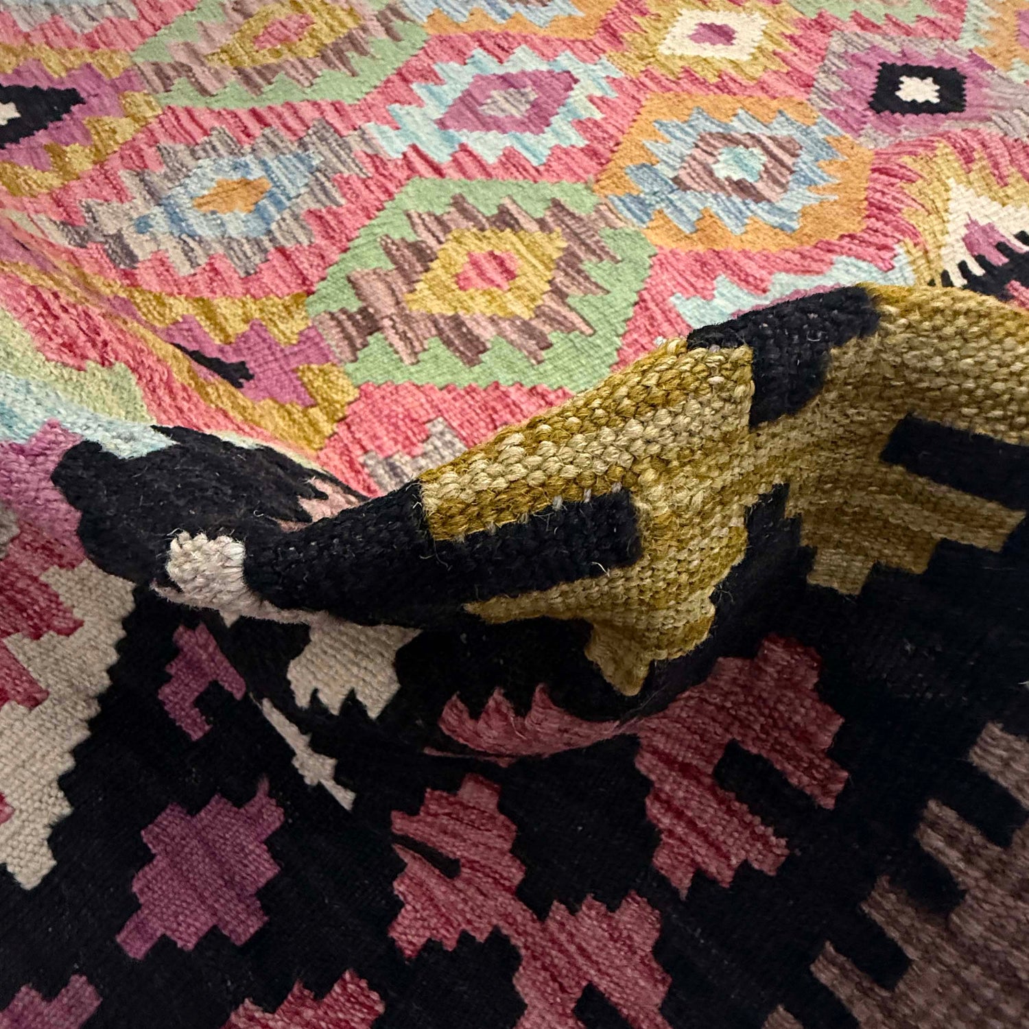 Handmade Multi Kilim Geometric 7x10 ft
