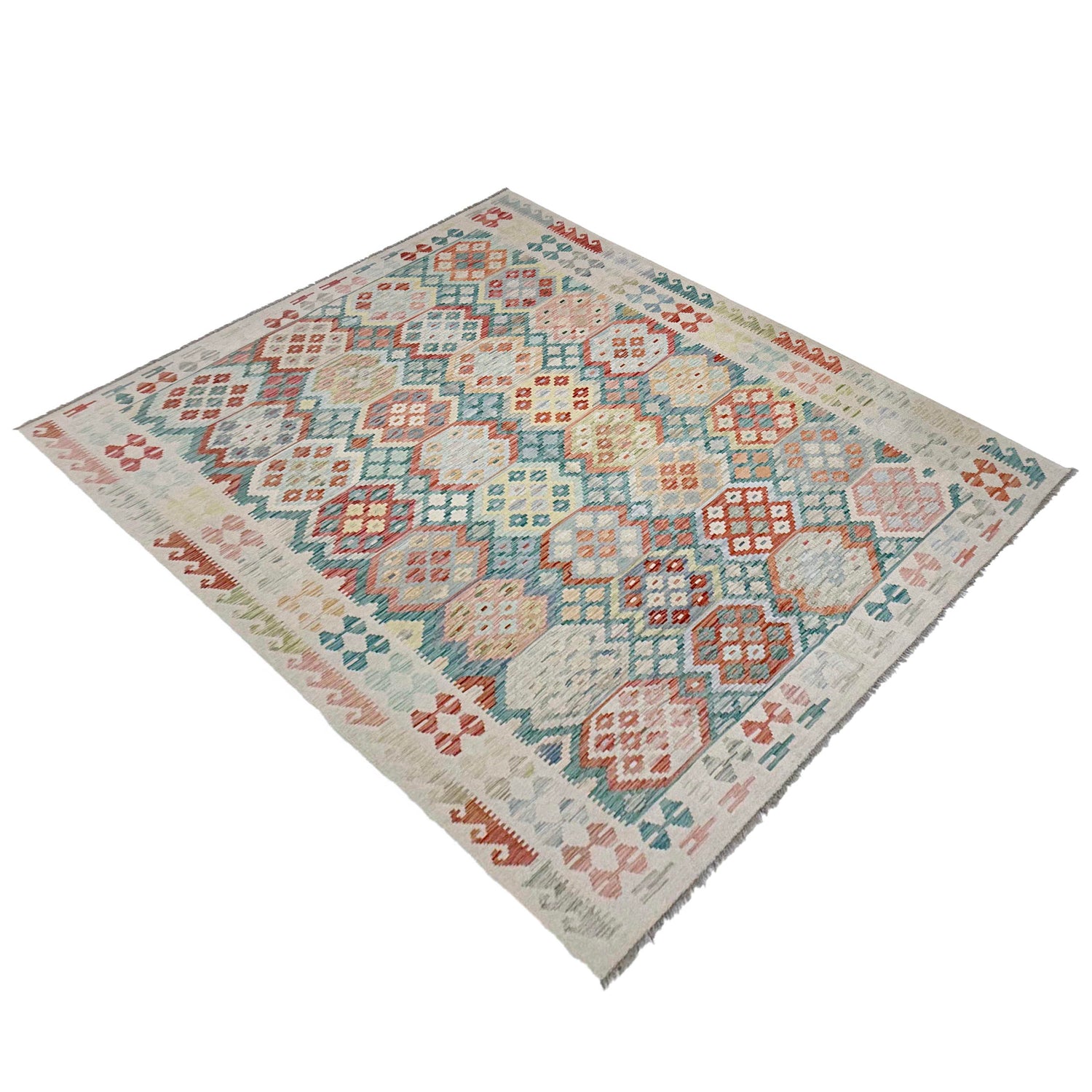 Handmade Multi Kilim Geometric 7x10 ft