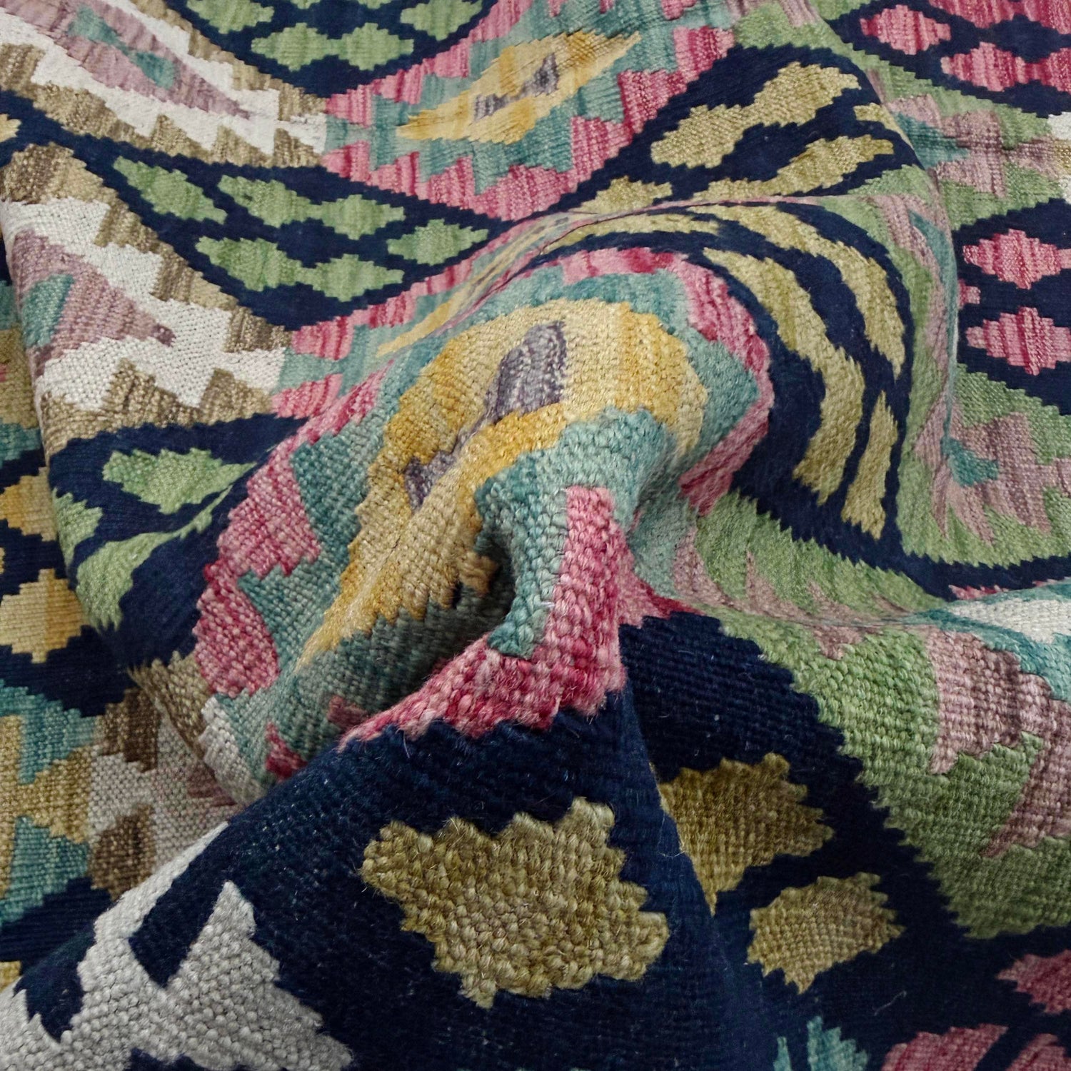 Handmade Multi Kilim Geometric 7x10 ft