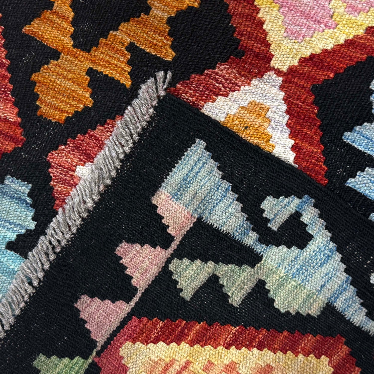 Handmade Multi Kilim Geometric 7x10 ft