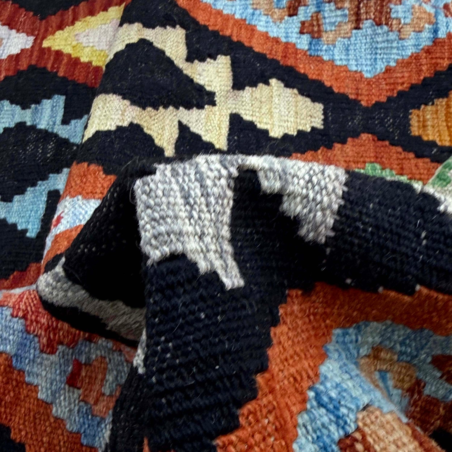 Handmade Multi Kilim Geometric 7x10 ft