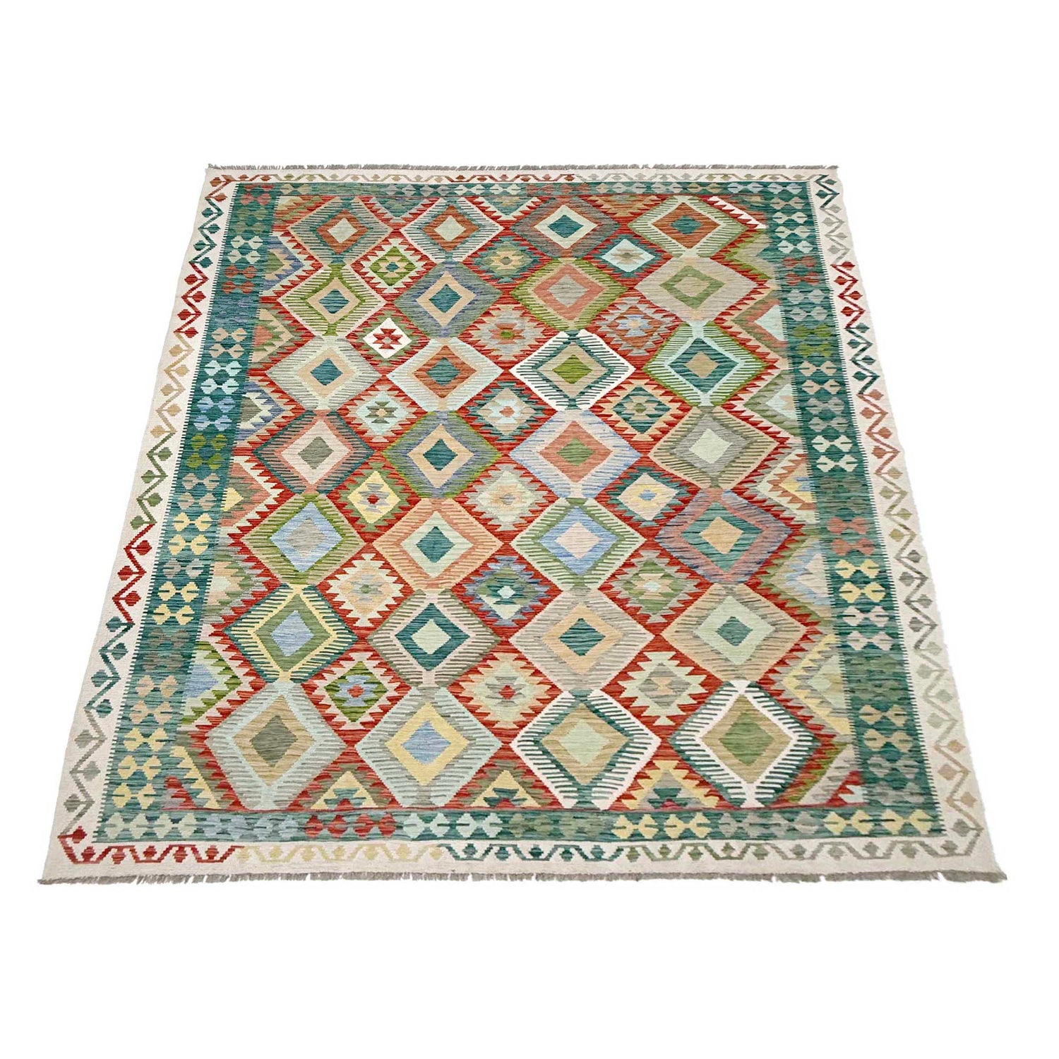 Handmade Multi Kilim Geometric 8x10 ft