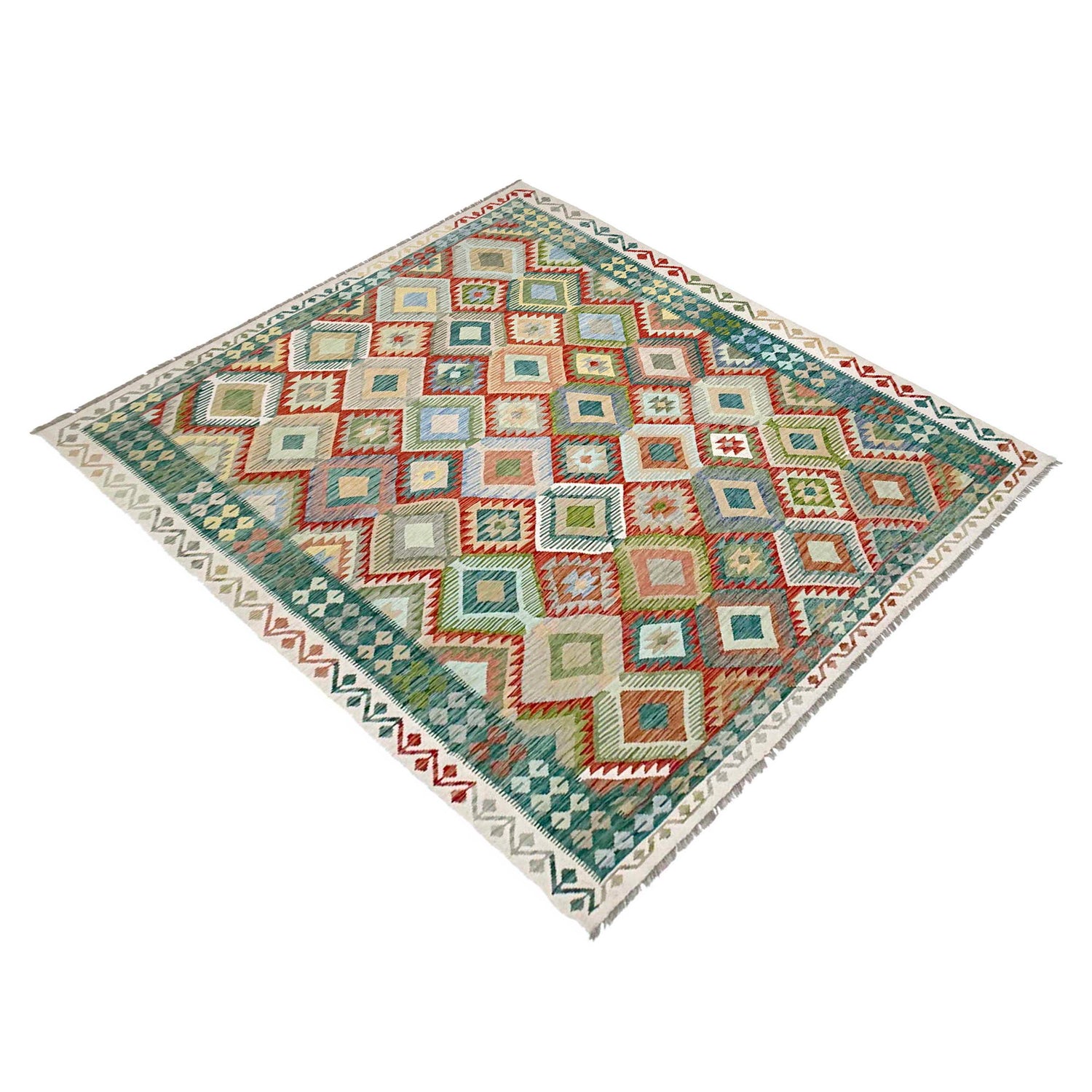Handmade Multi Kilim Geometric 8x10 ft