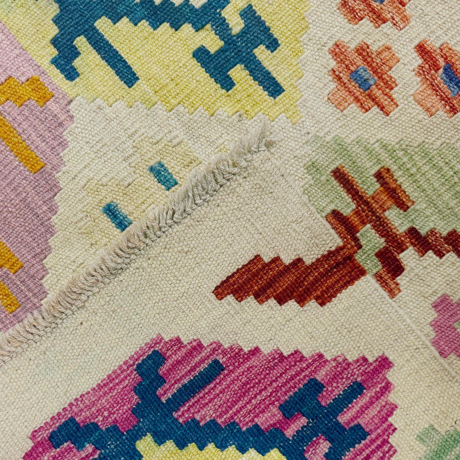 Handmade Multi Kilim Geometric 9x12 ft