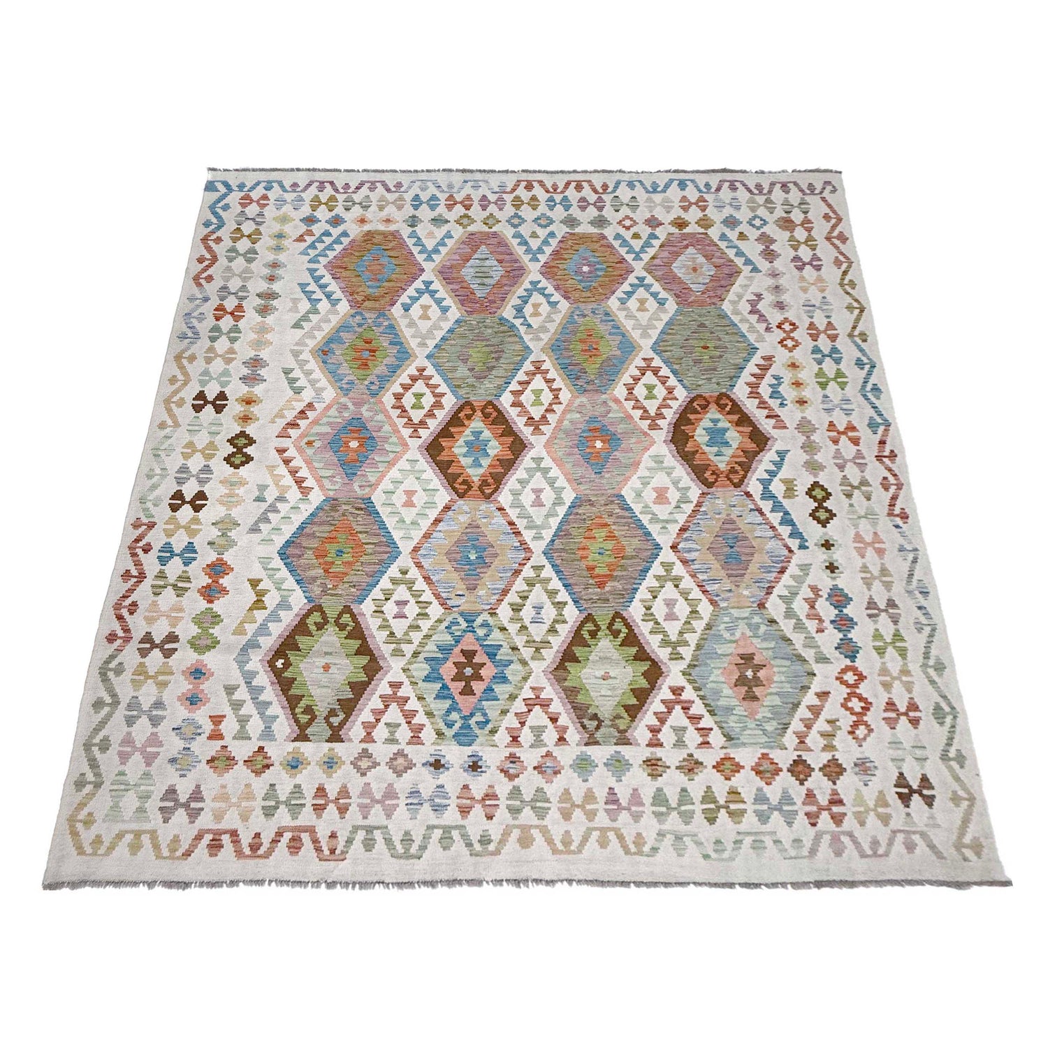 Handmade Multi Kilim Geometric 8x10 ft