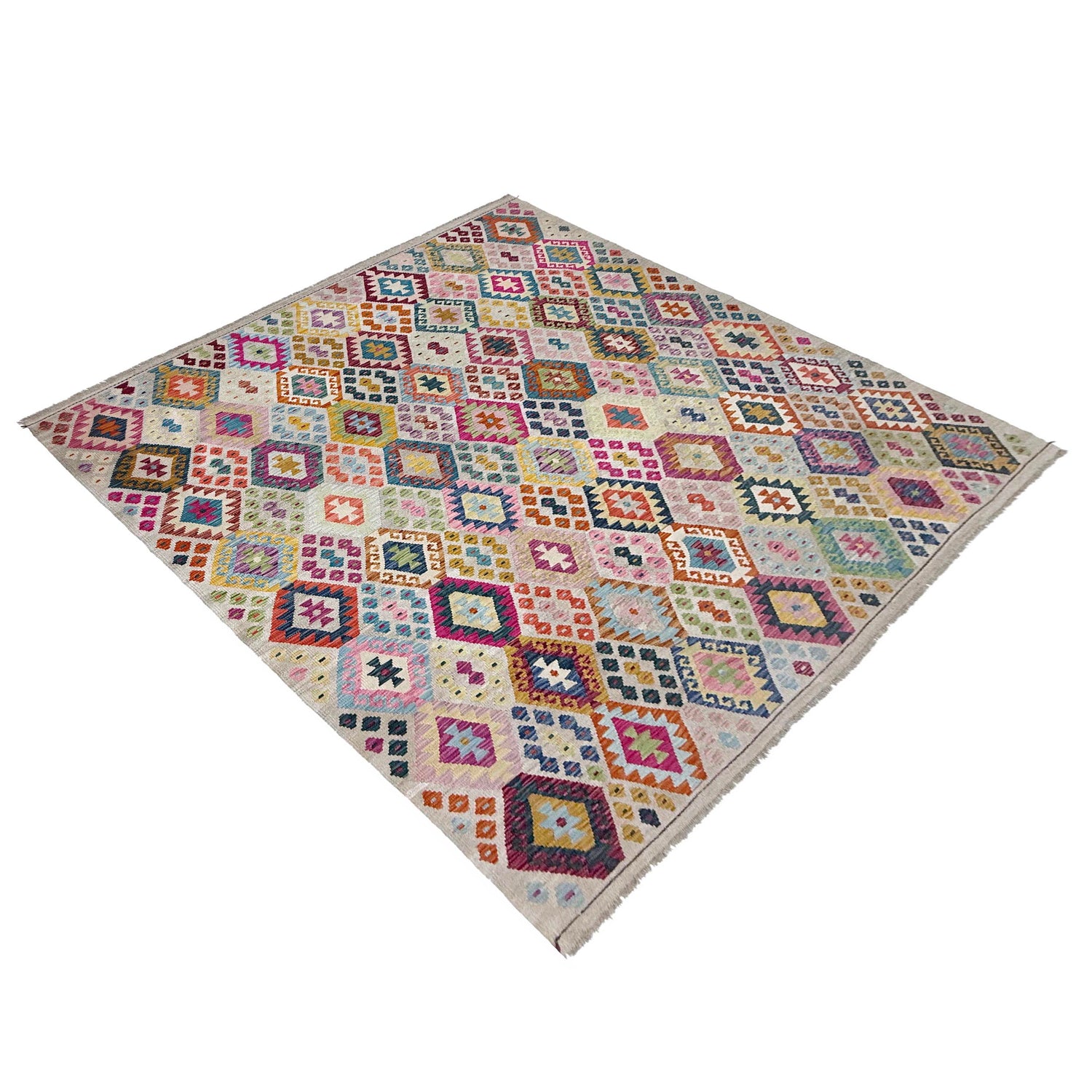 Handmade Multi Kilim Geometric 8x10 ft