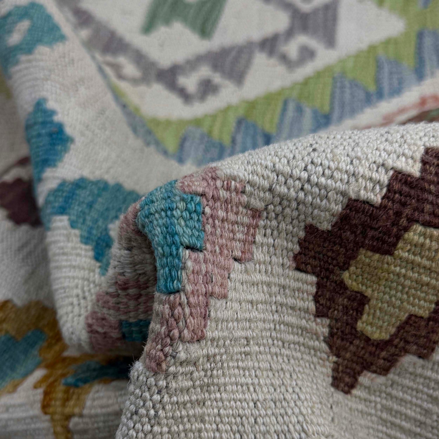 Handmade Multi Kilim Geometric 9x12 ft